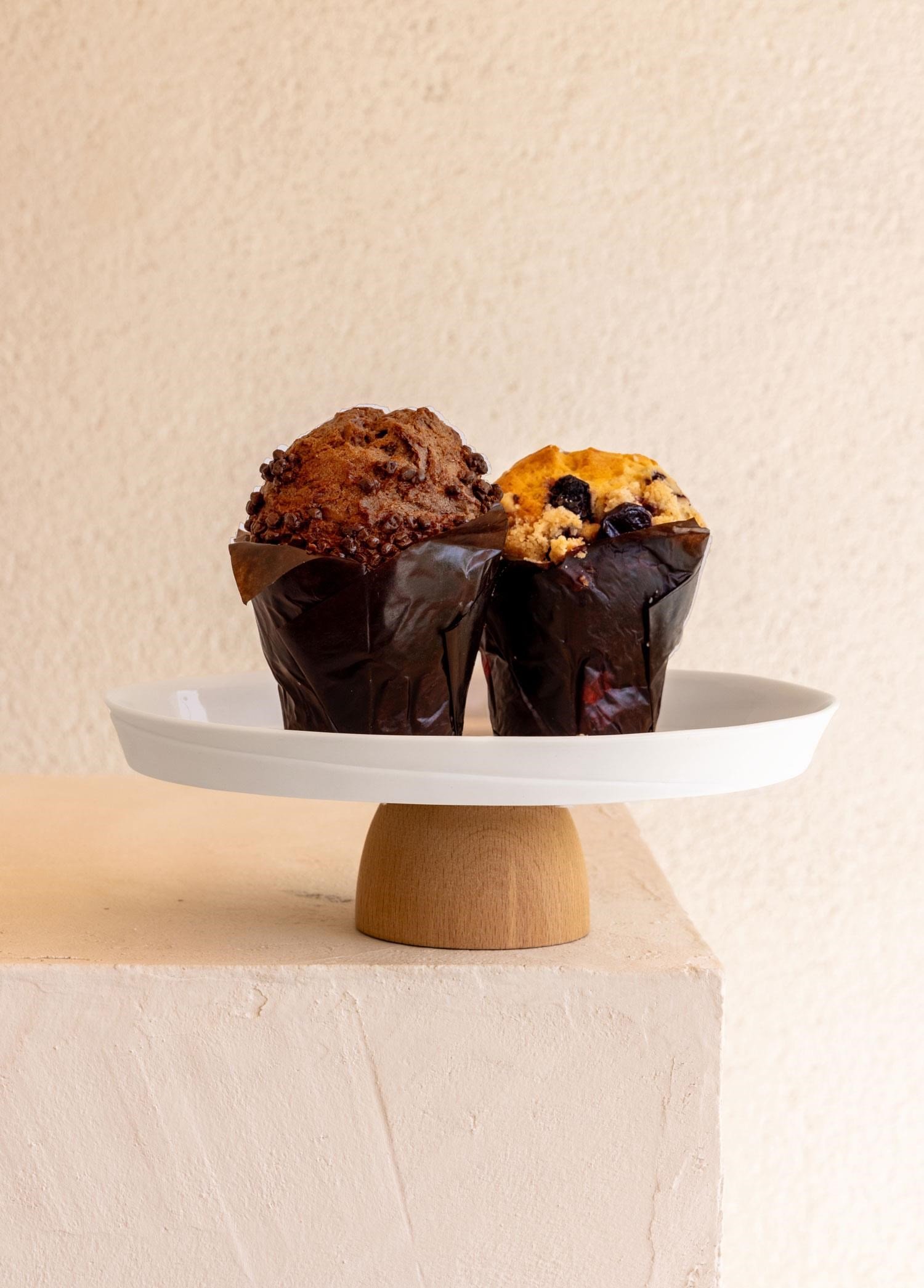 The Mia Limoges Ahşap Ayaklı Tabak Beyaz  22x6 cm