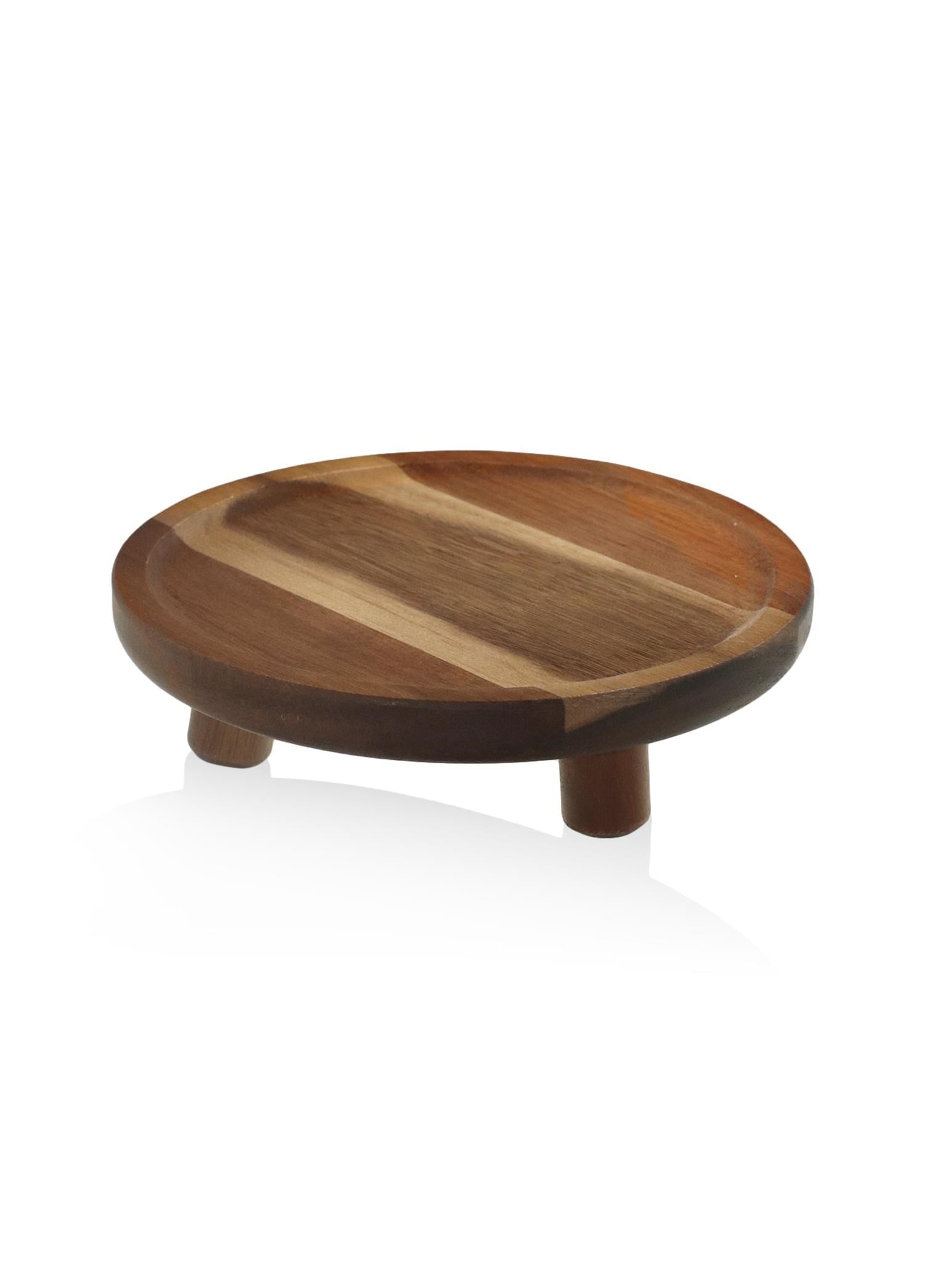 The Mia Natura Akasya Ayaklı Sunum Tahtası 20x6 cm