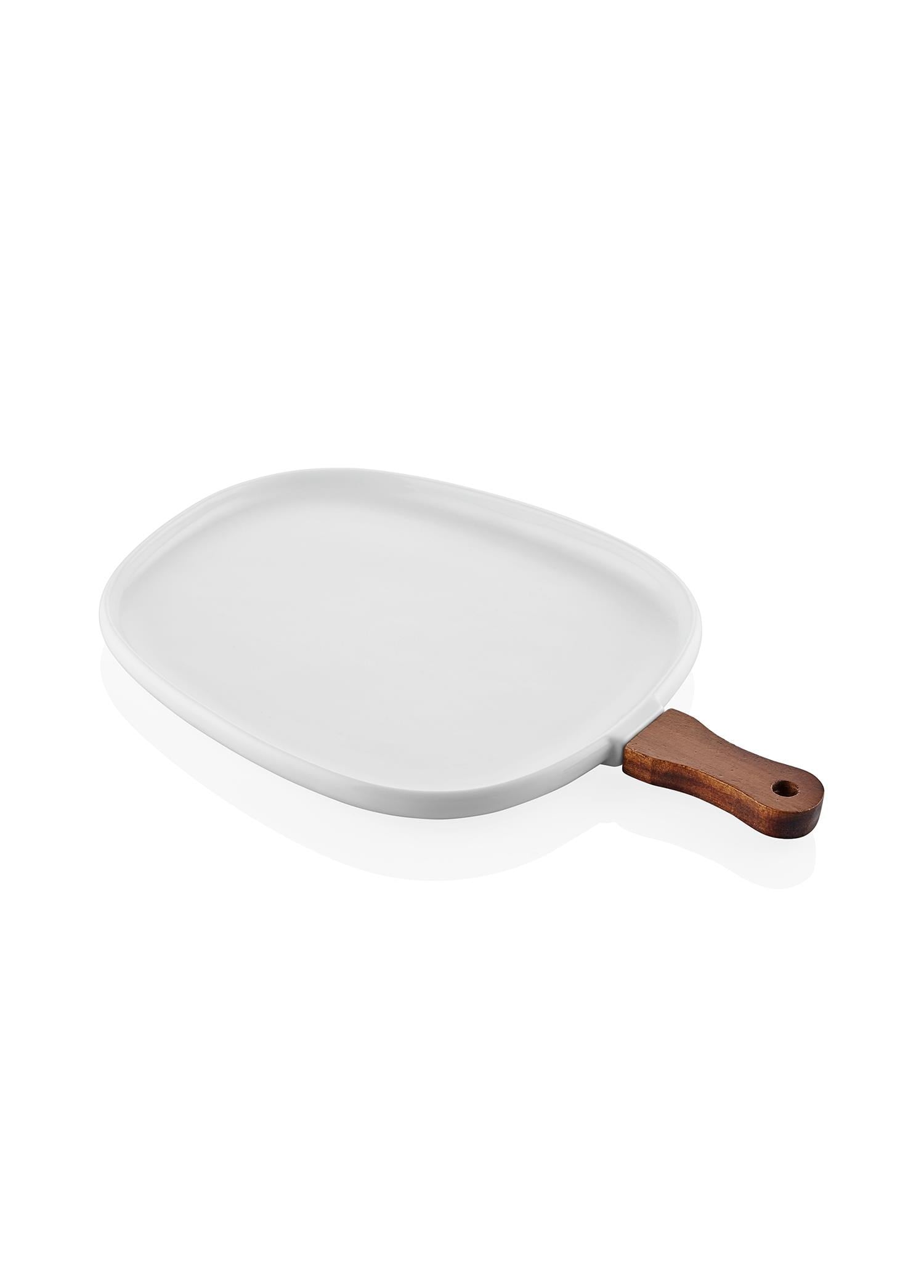 The Mia Woody Porselen Servis Tabağı 38x25 cm