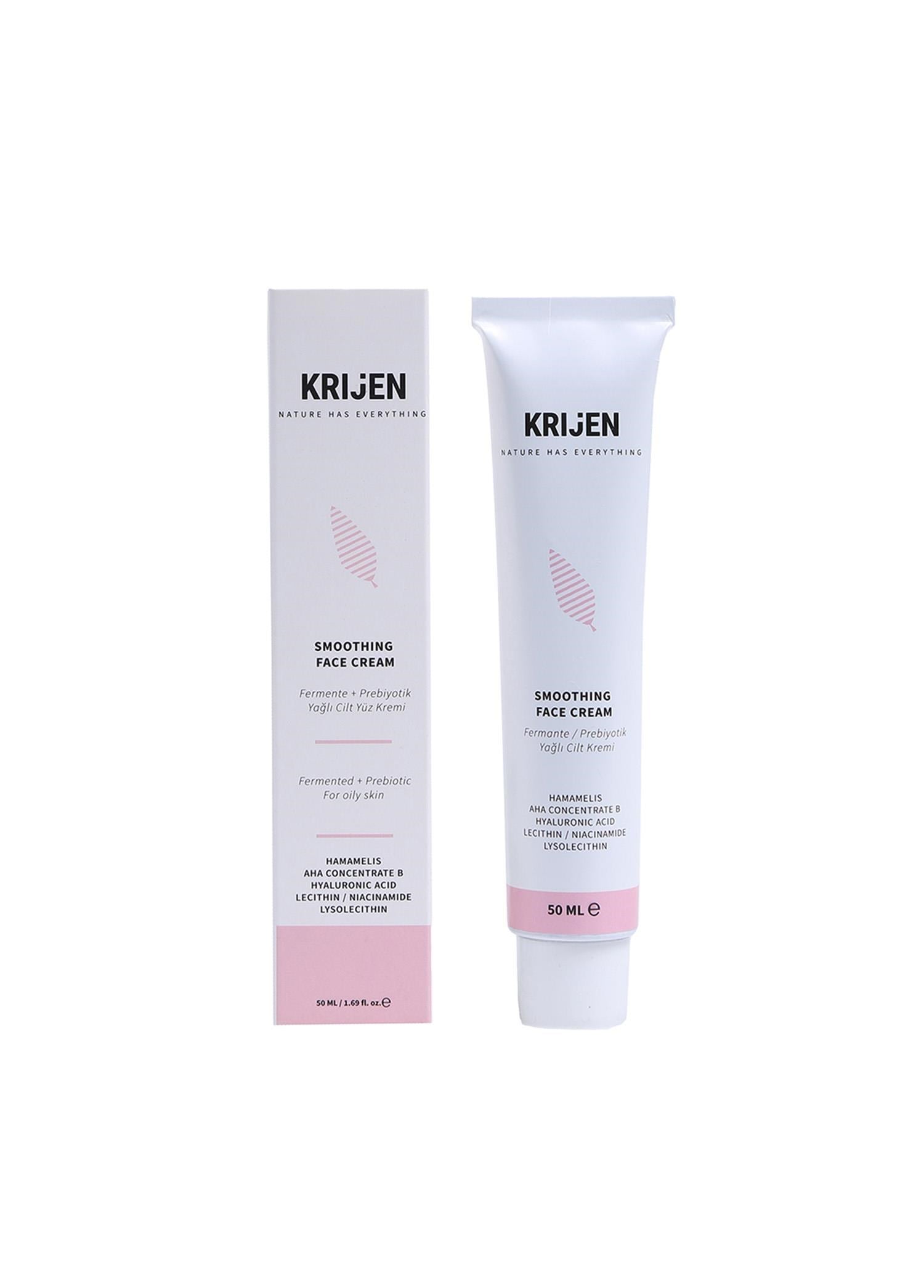 Krijen Aha + Lecithin | Fermente / Prebiyotik Yağlı Cilt Yüz Kremi 50 Gr