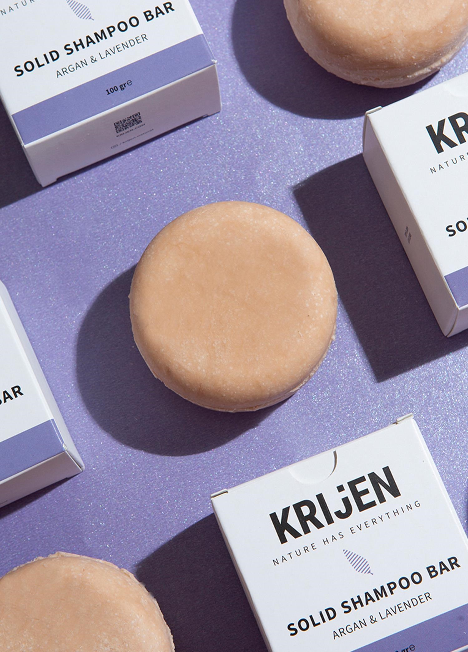 Krijen Argan ve Lavanta Katı Şampuanı 100 Gr