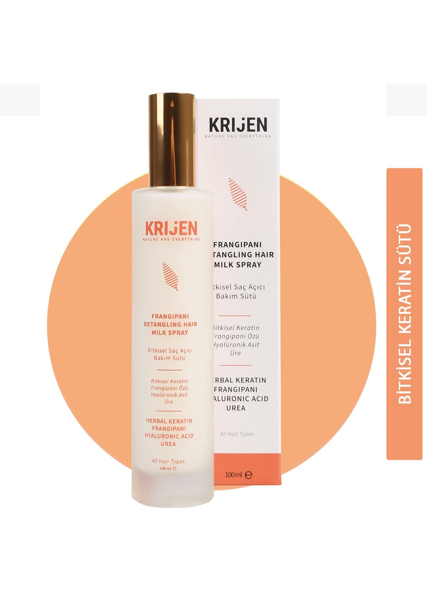 Krijen Frangipani - Bitkisel Kolay Tarama Sağlayan Keratin Sütü 100 Ml