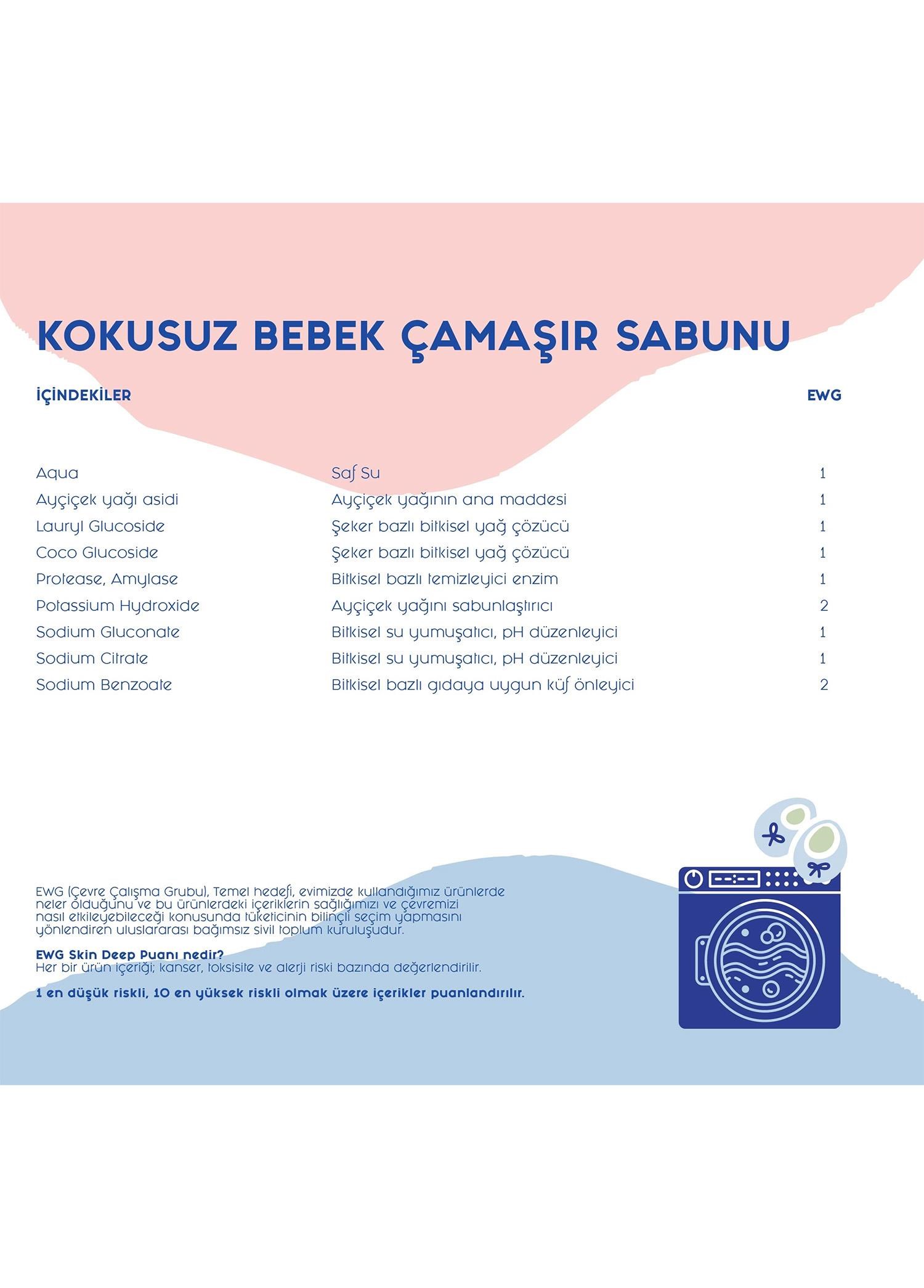 Lindos Çamaşır Sabunu Kokusuz Bebek 600ml