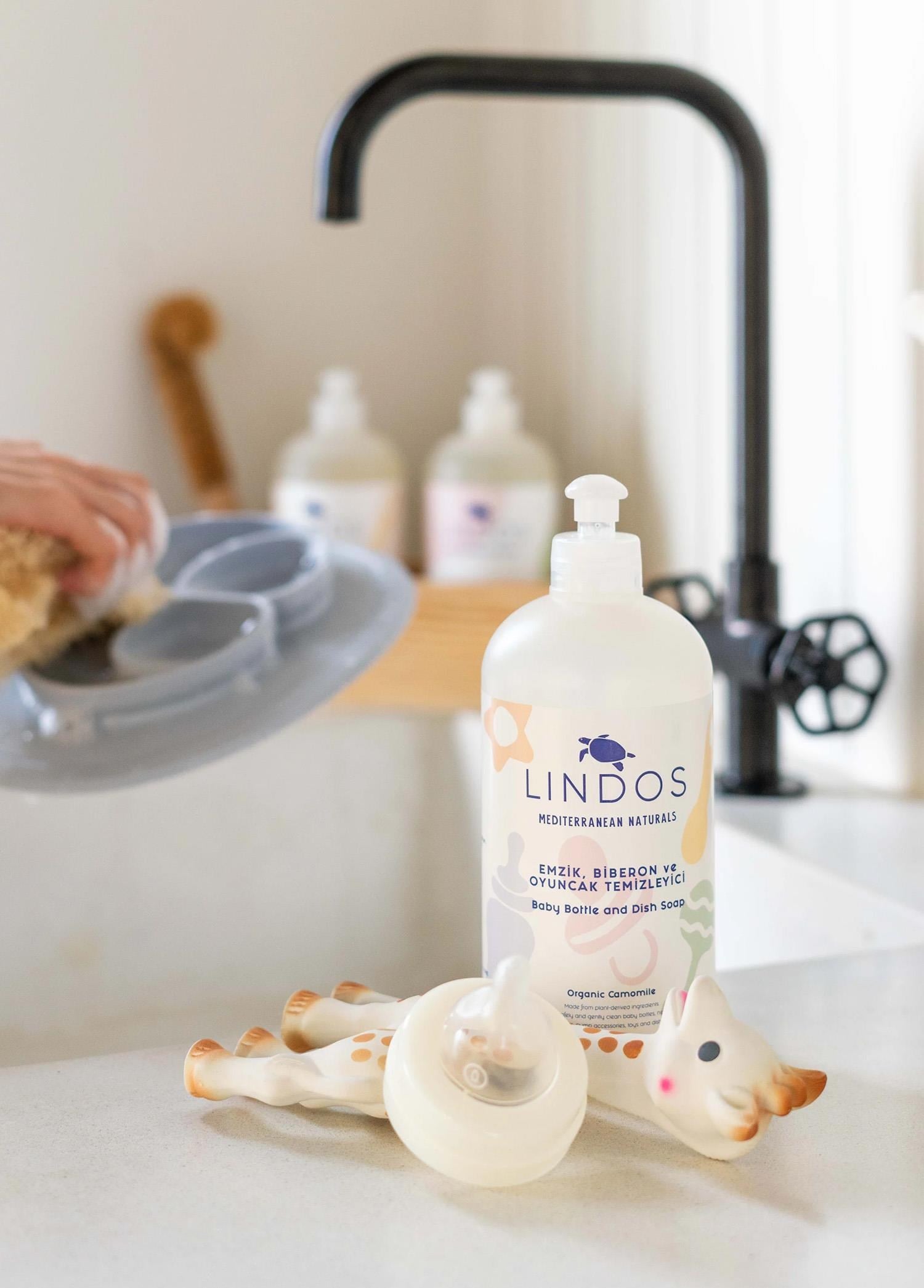 Lindos Emzik, Biberon ve Oyuncak Temizleyici 600ml