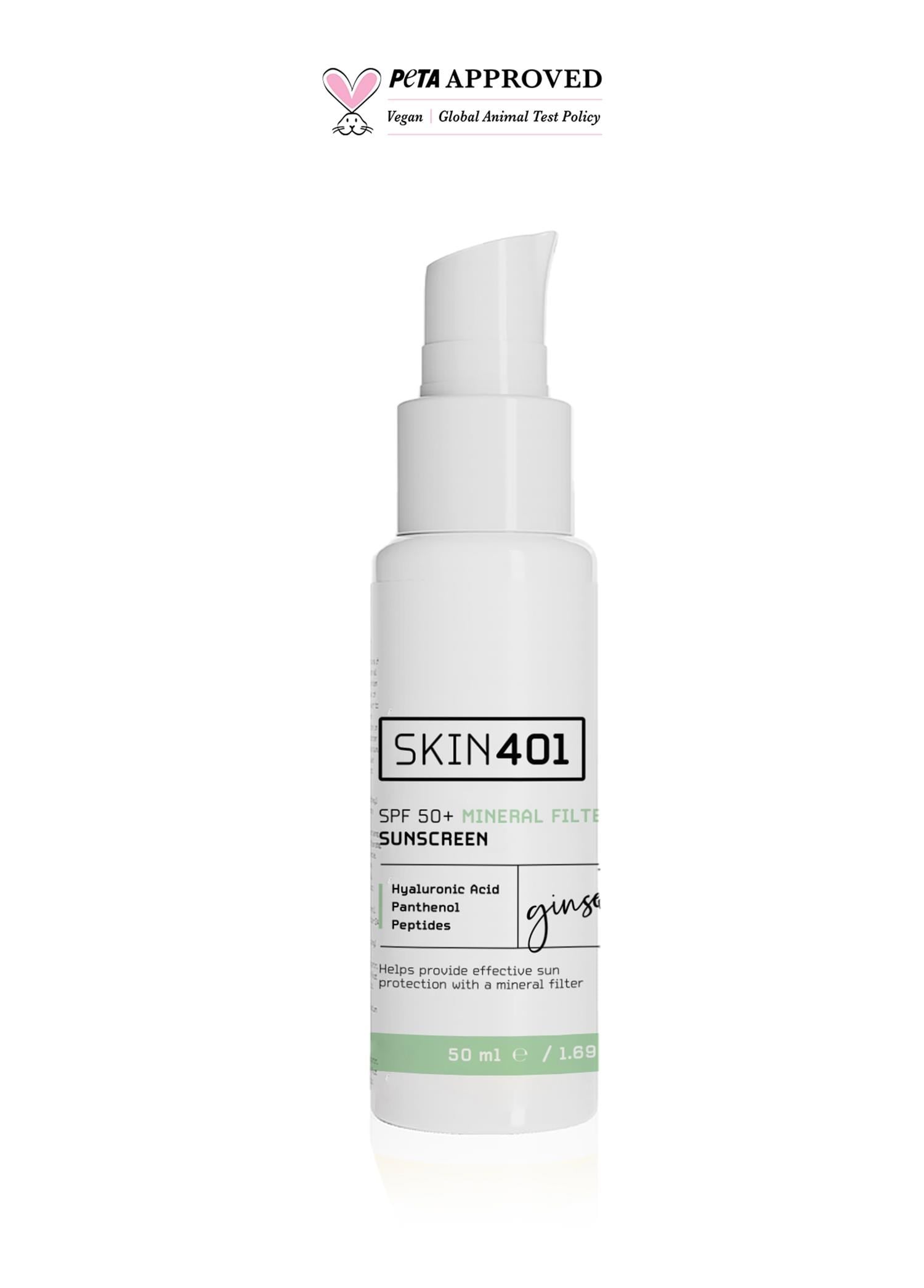 Skin401 SPF 50+ Mineral Filtre Güneş Kremi 50 ml