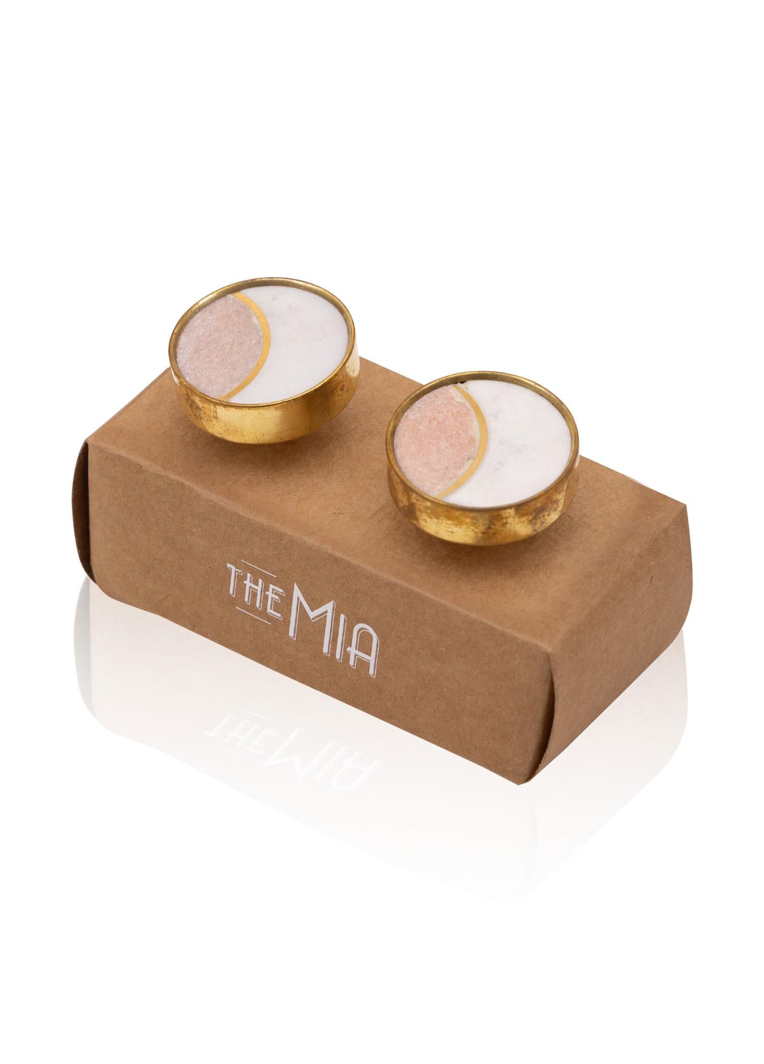 The Mia Mermer Çekmece ve Dolap Kulbu 2li Set KLP20