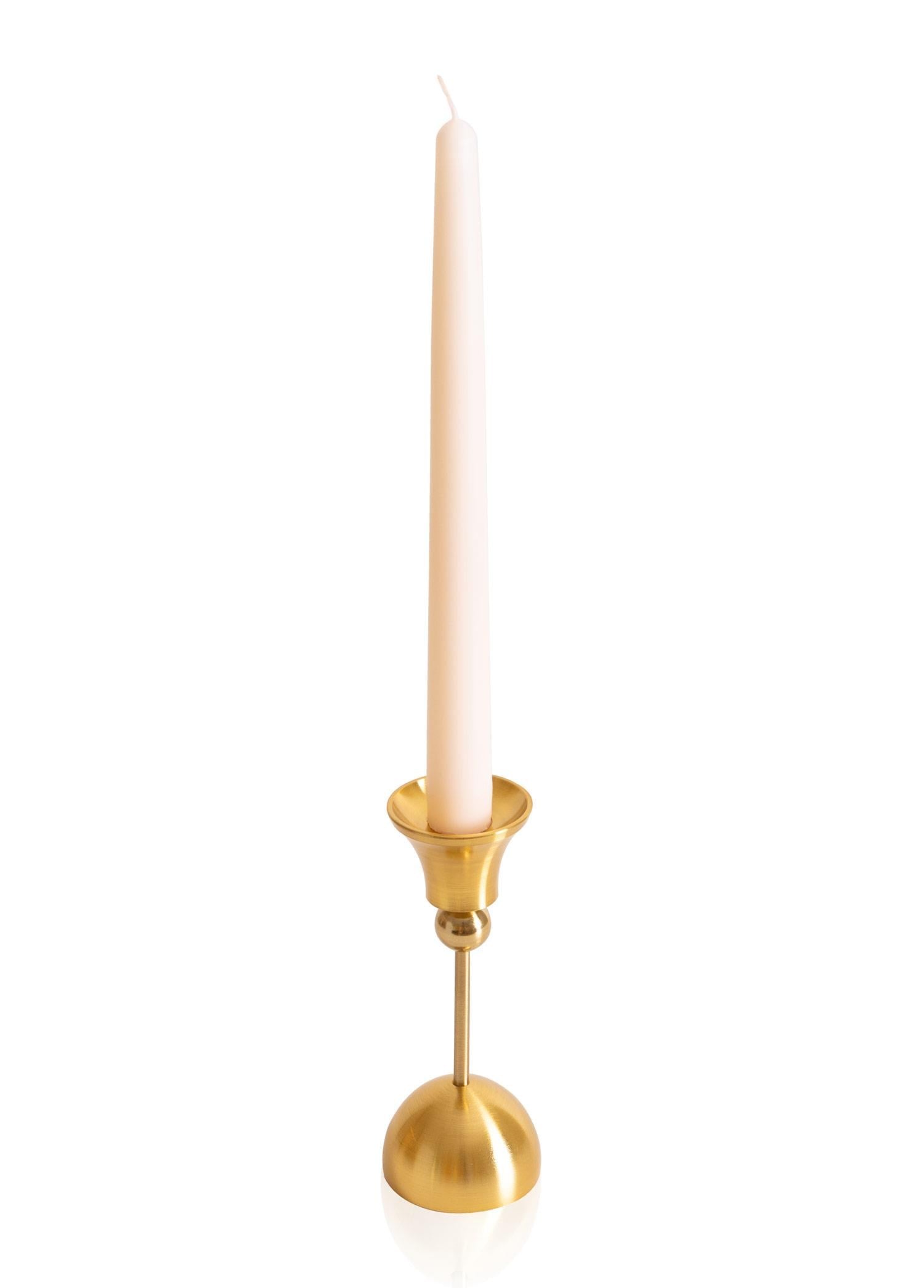 The Mia Brass Pirinç Şamdan ve Tealight Mumluk 15 Cm