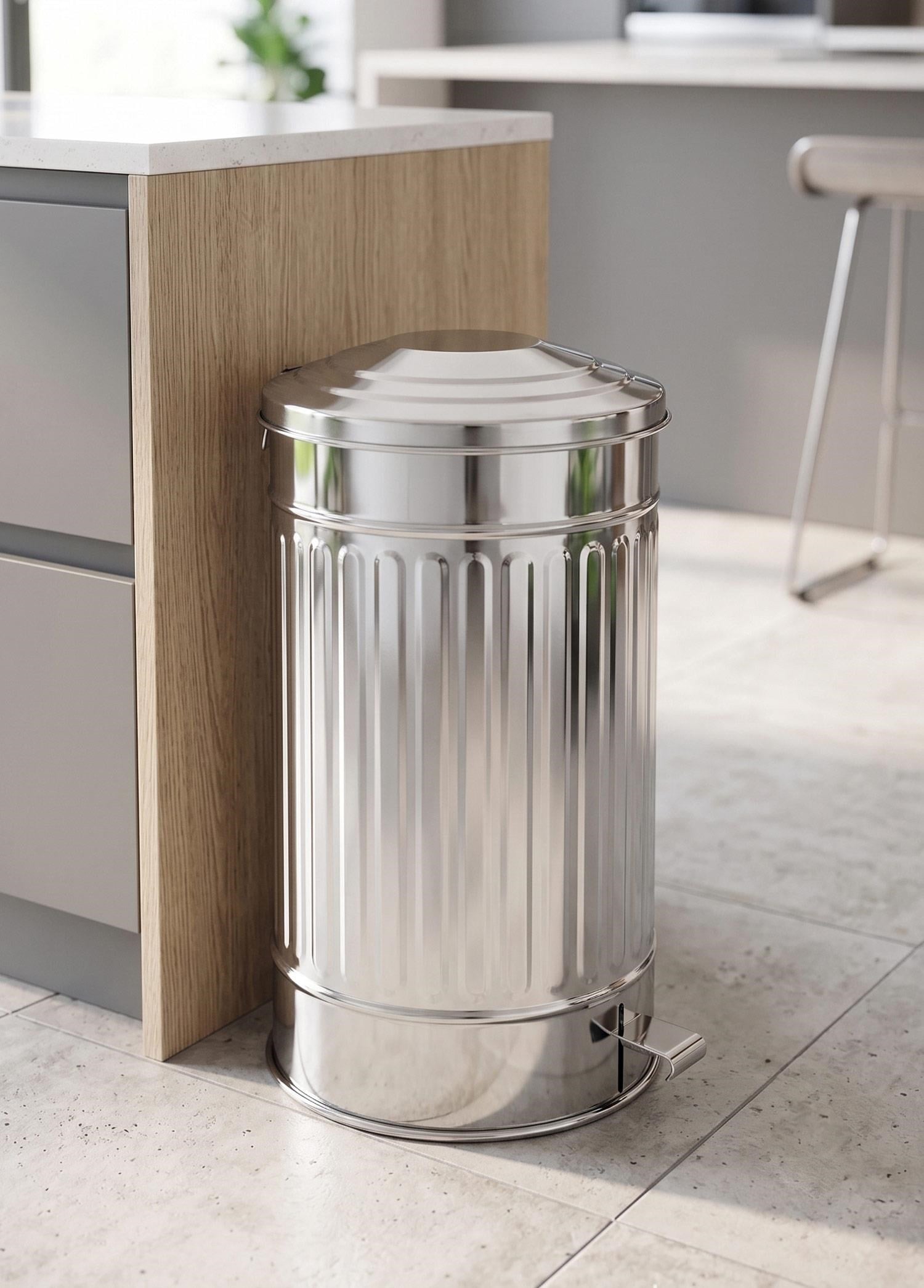 The Mia Çöp Kovası Krom 37 Lt