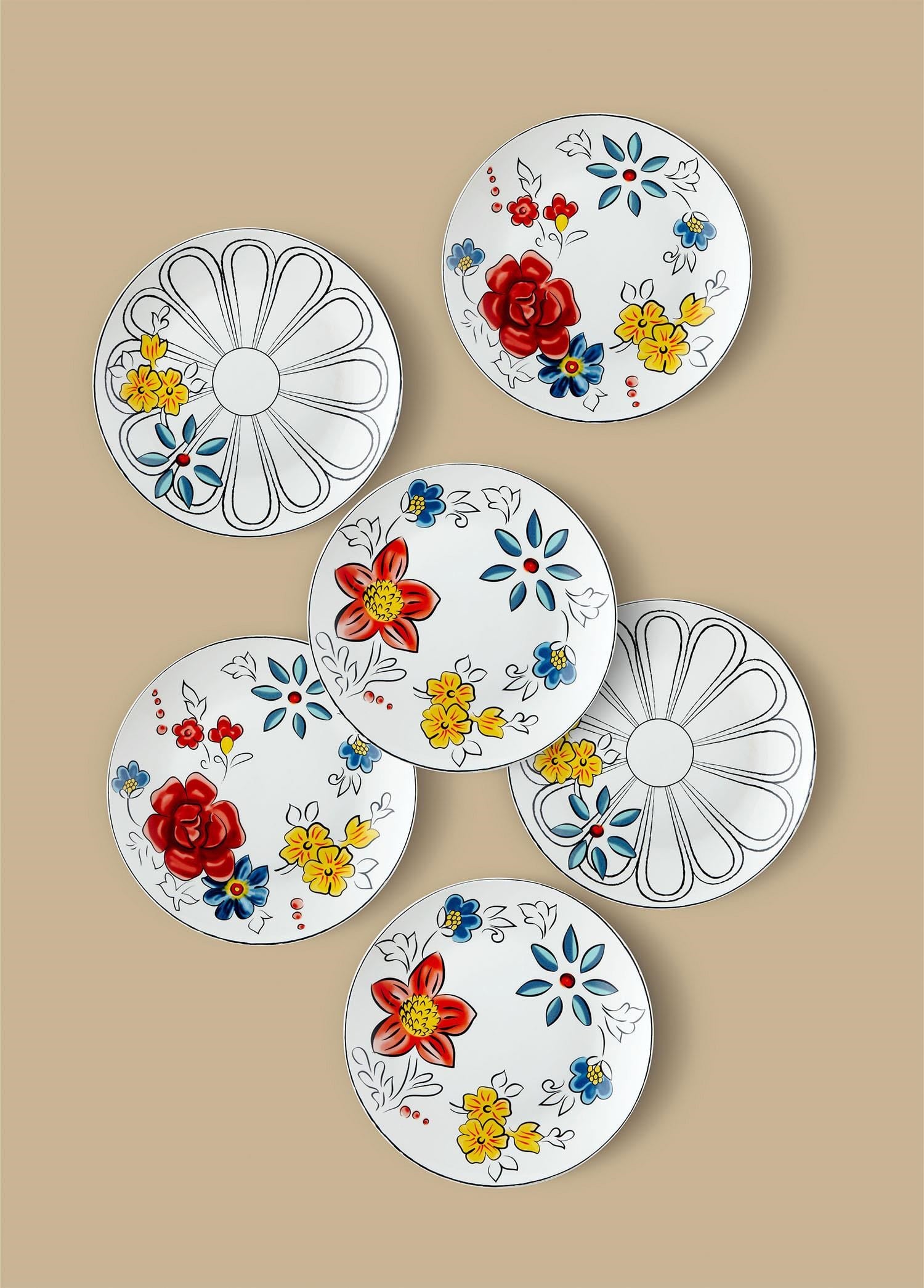 The Mia Fiore Pasta Tabağı 6 Kişilik