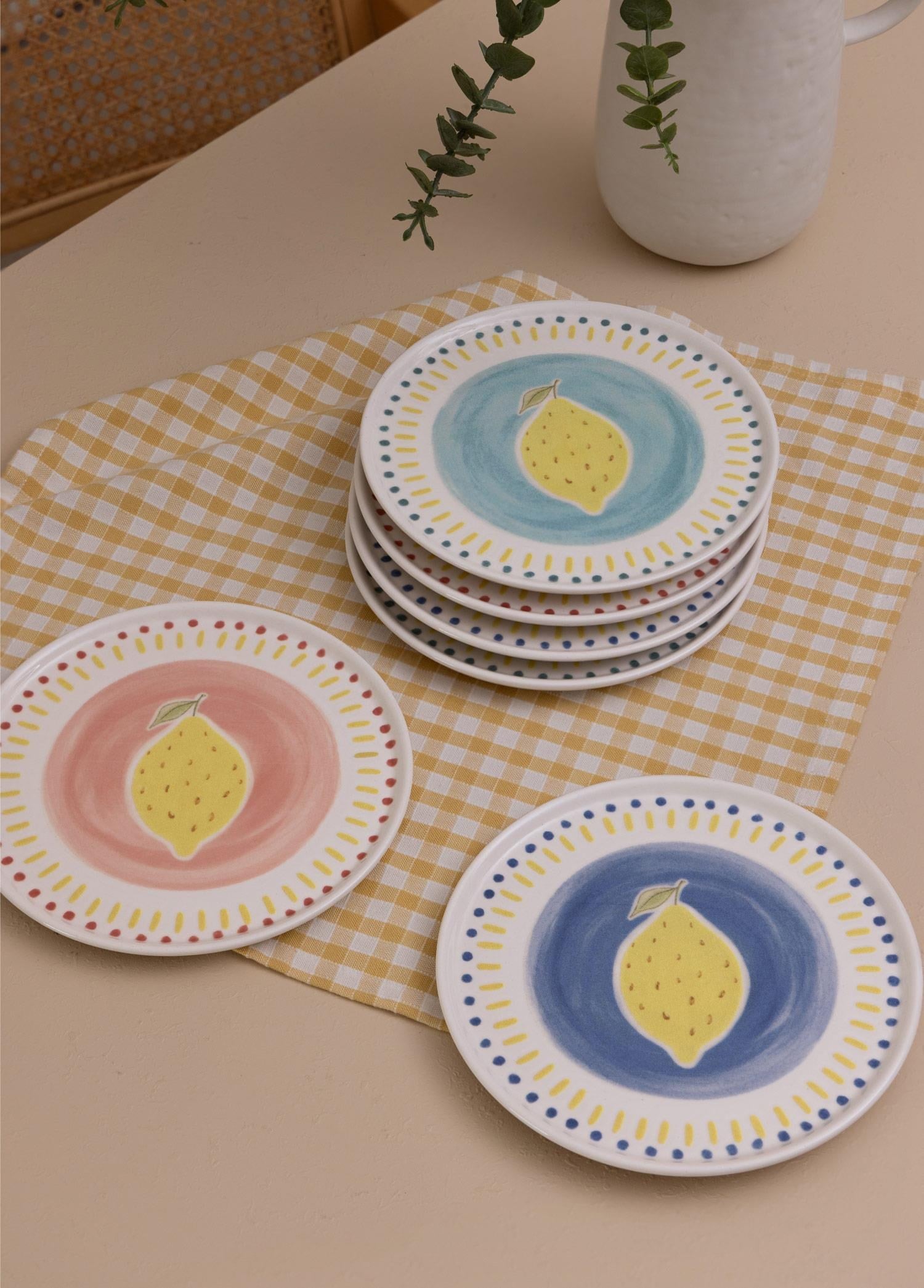 The Mia Italian Summer Pasta Tabağı 6lı Set 19 cm