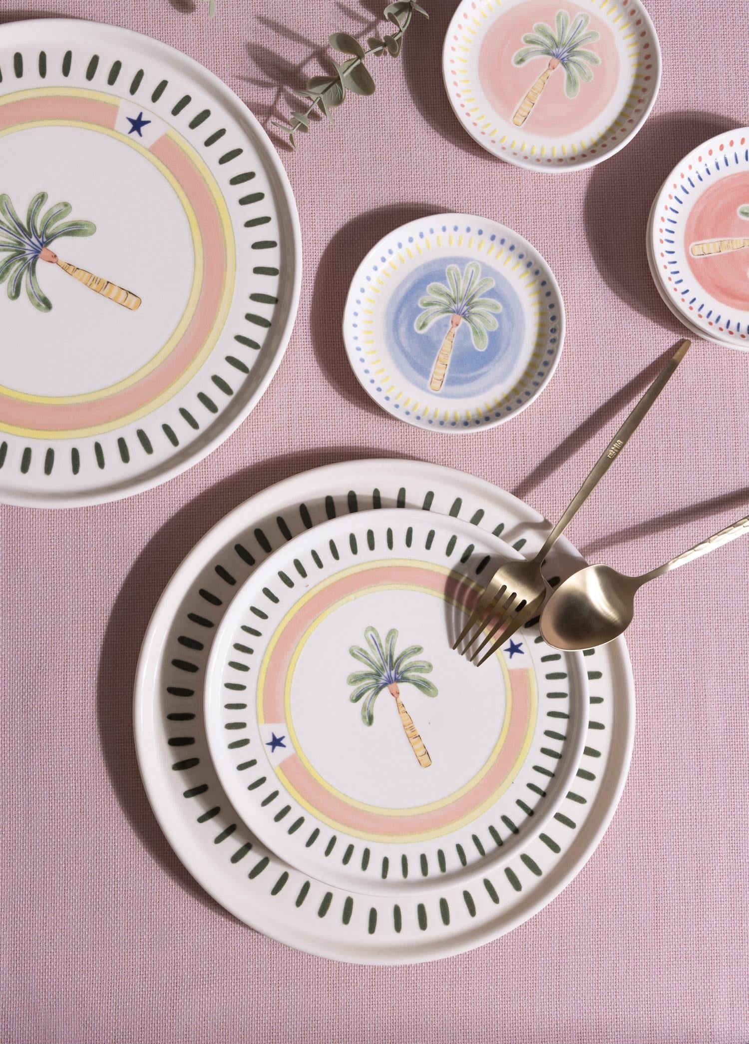The Mia Italian Summer Pasta Tabağı 6lı Set 19 cm