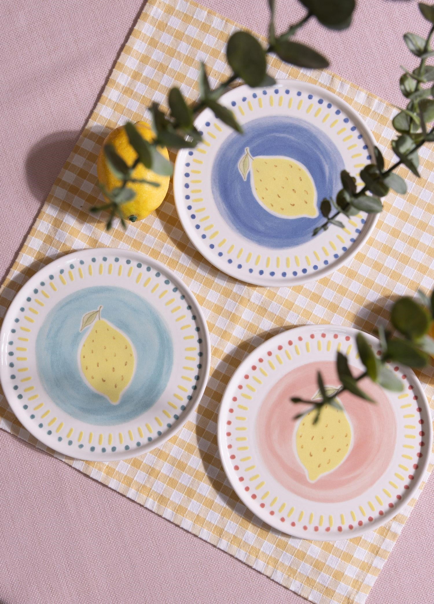 The Mia Italian Summer Pasta Tabağı 6lı Set 19 cm