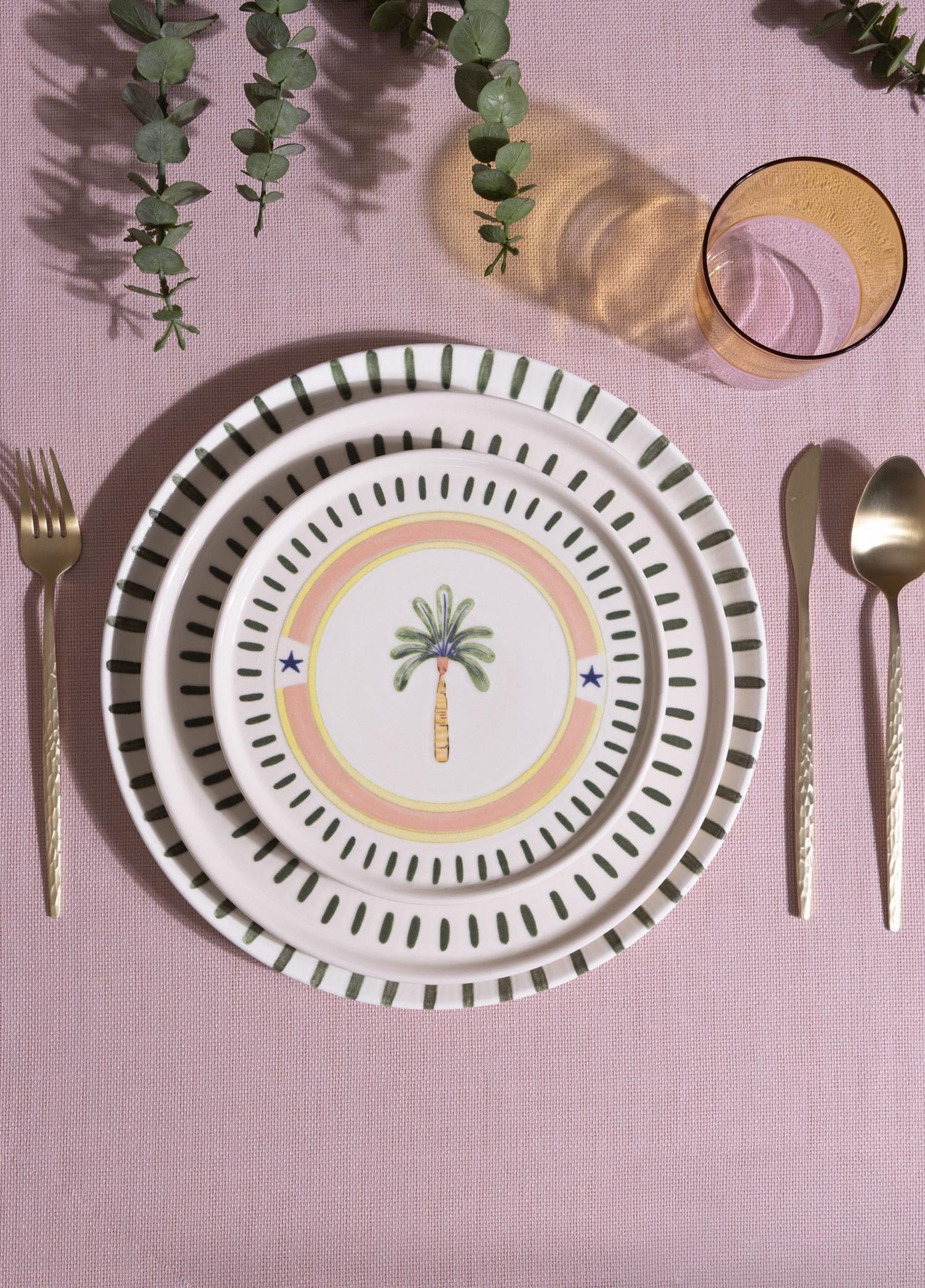 The Mia Italian Summer Pasta Tabağı 6lı Set 19 cm