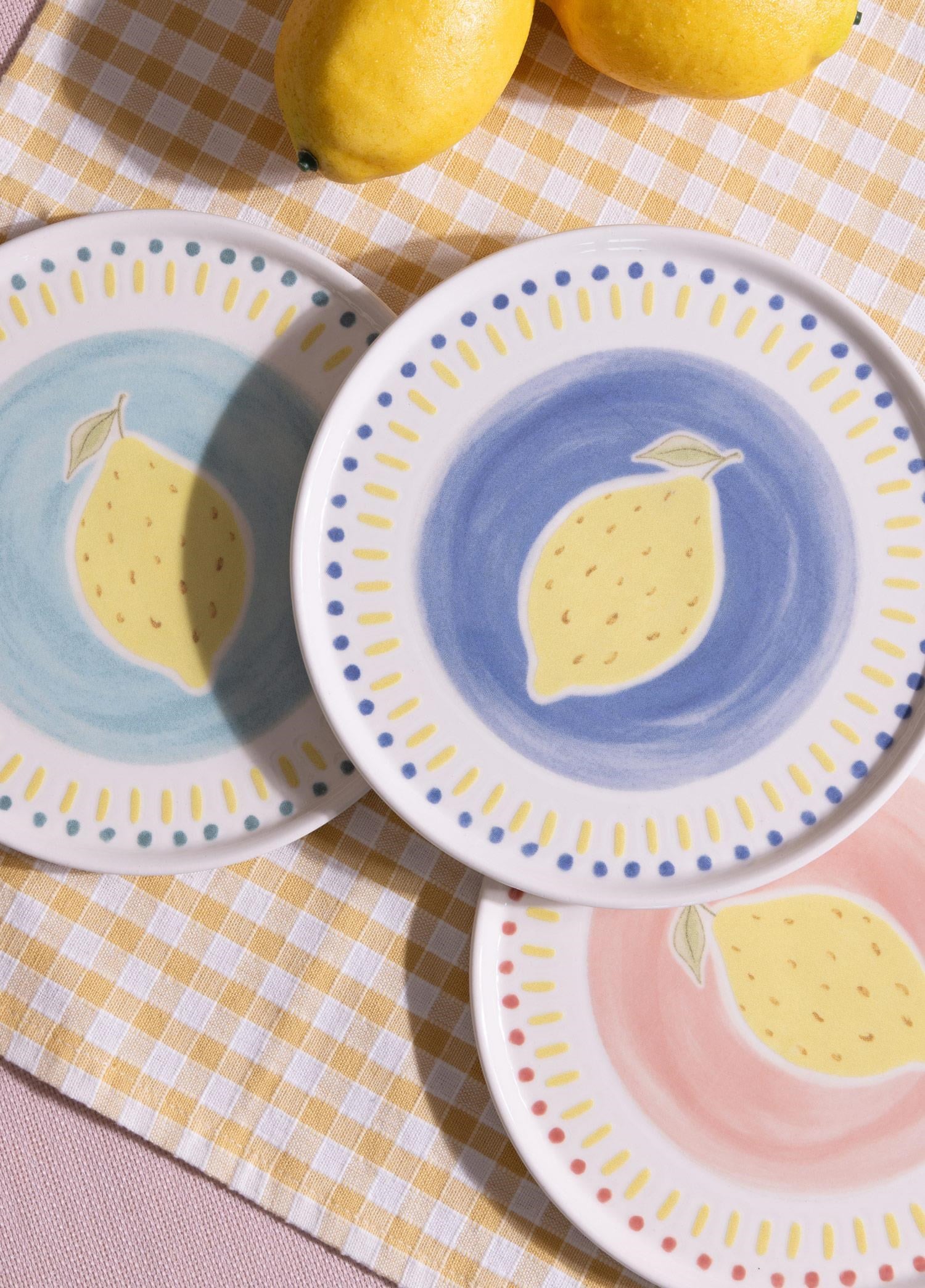 The Mia Italian Summer Pasta Tabağı 6lı Set 19 cm