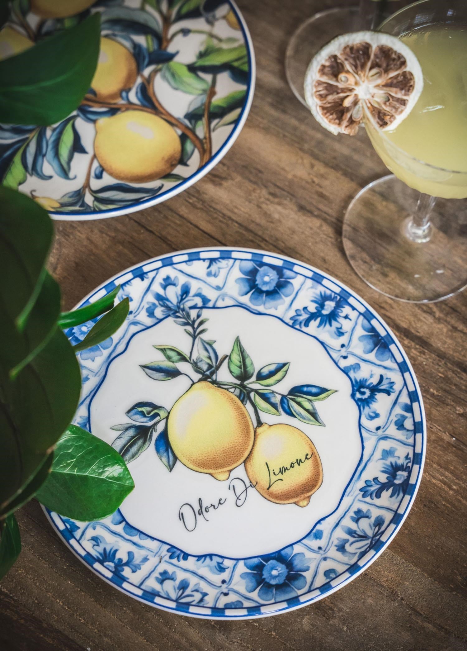 The Mia Odore Di Limone Pasta Tabağı 6lı Set 19 cm ODL0001