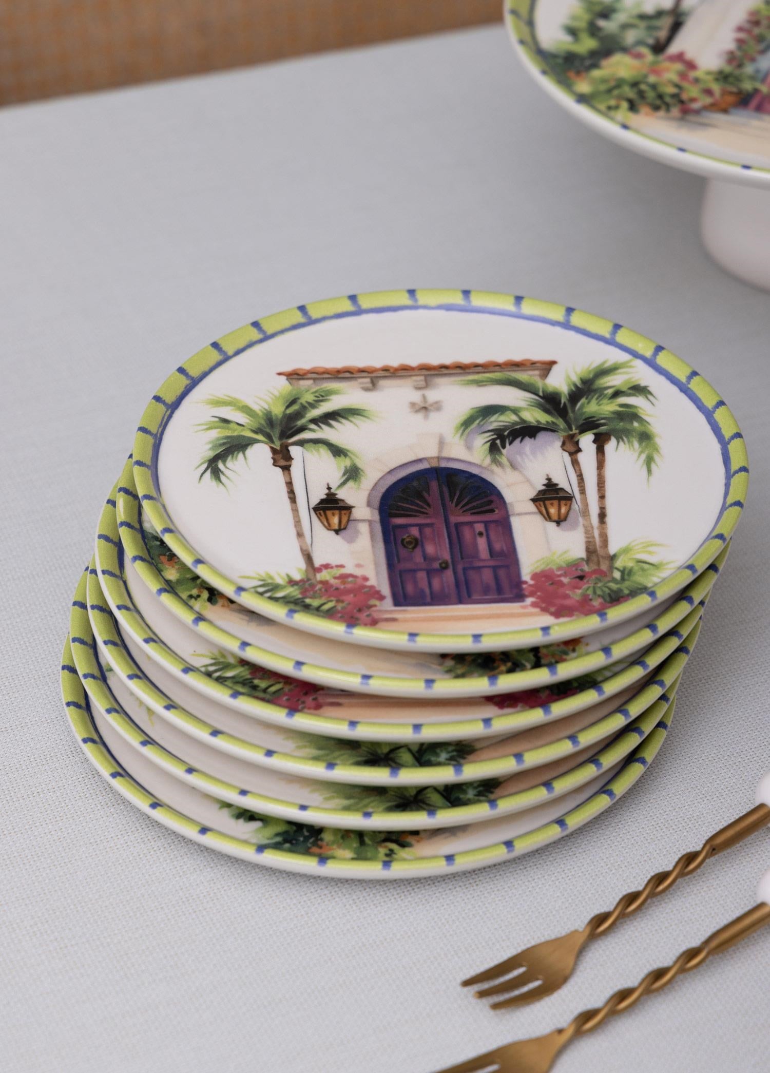 The Mia Palma Pasta Tabağı 6lı Set 19 cm