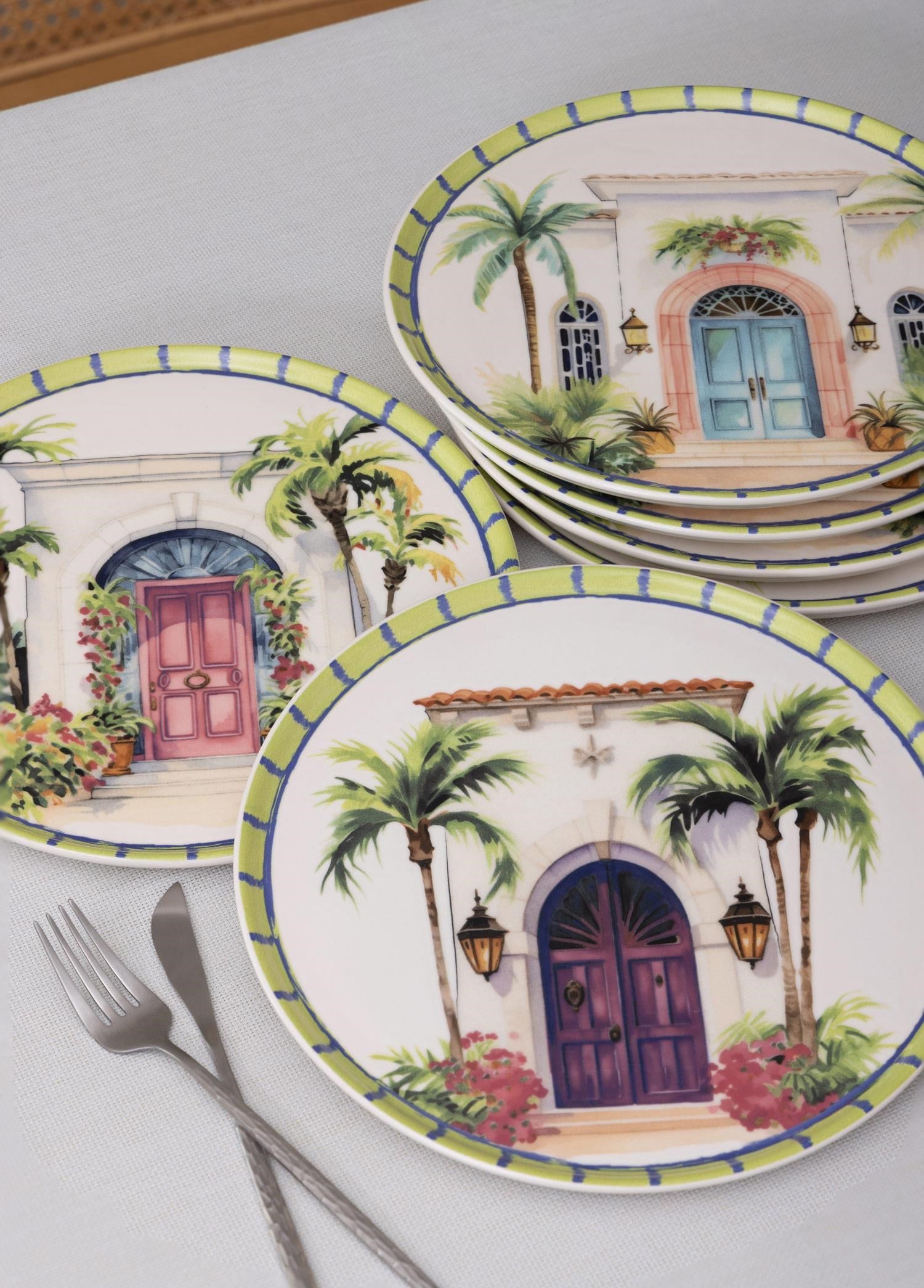 The Mia Palma Pasta Tabağı 6lı Set 19 cm