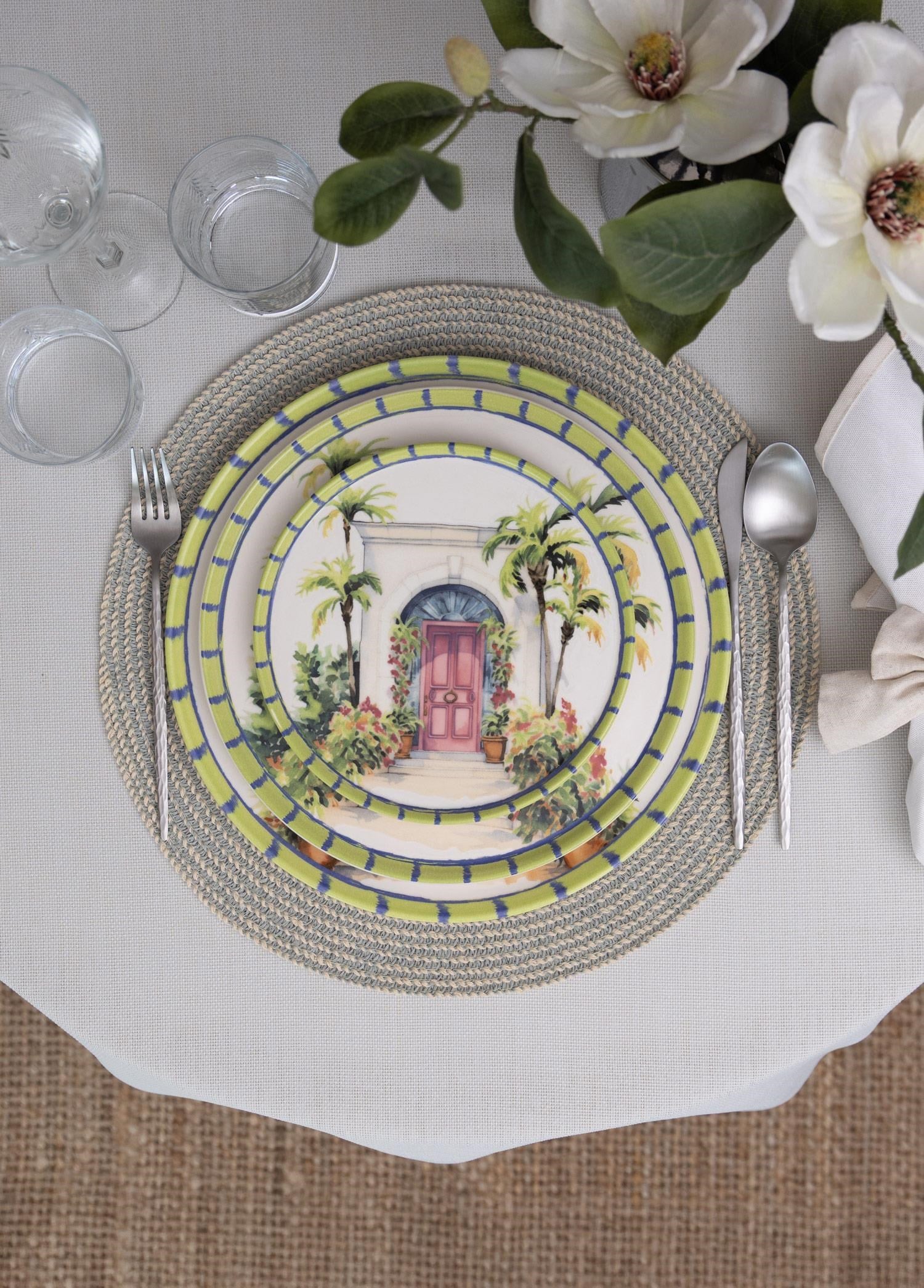 The Mia Palma Pasta Tabağı 6lı Set 19 cm