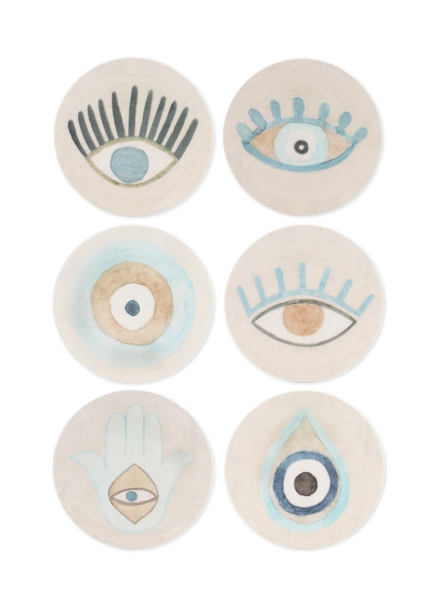 The Mia Amulet Pasta Tabağı 6lı Set - 19 cm