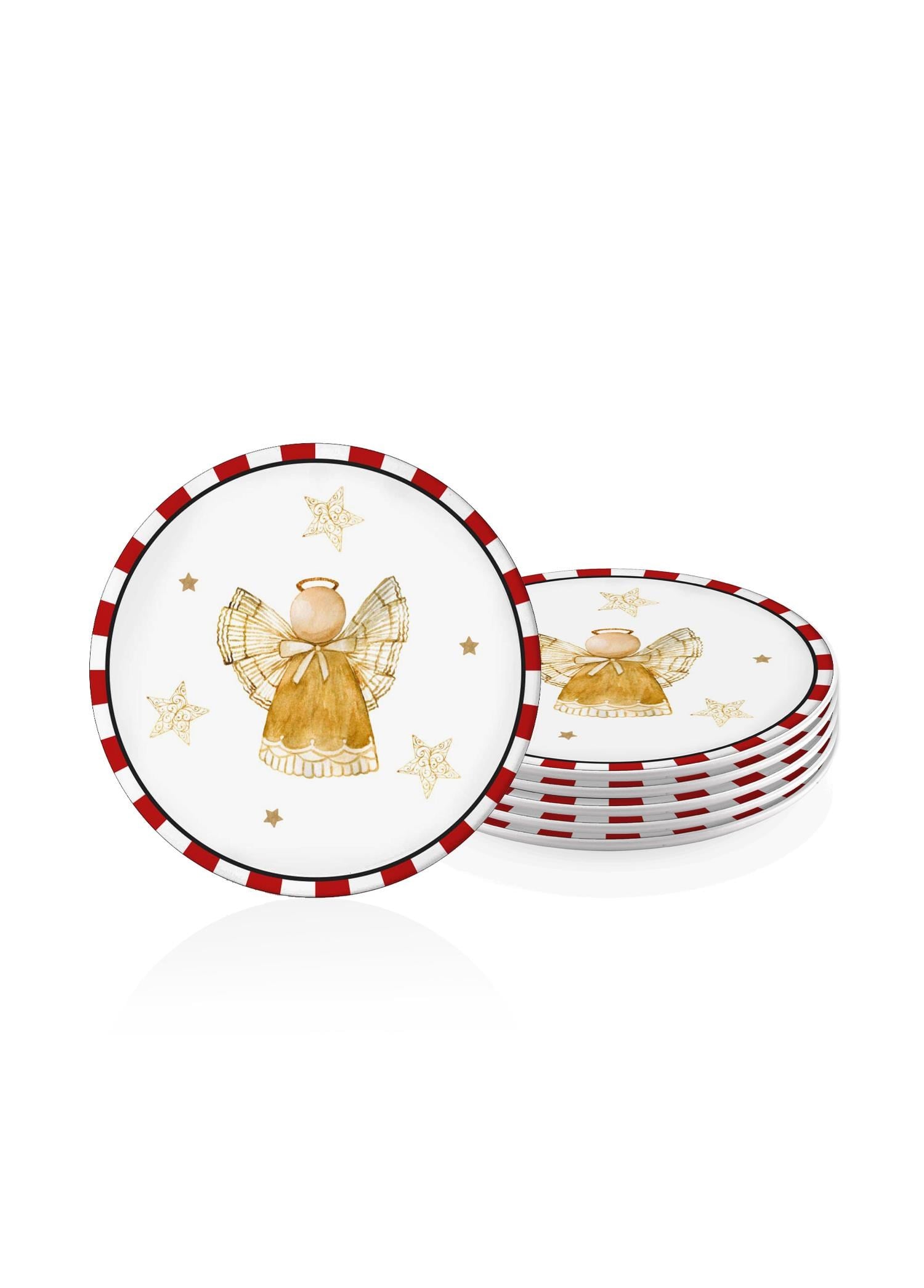 The Mia Globe Pasta Tabağı 6 Lı Set 19 cm NEW029