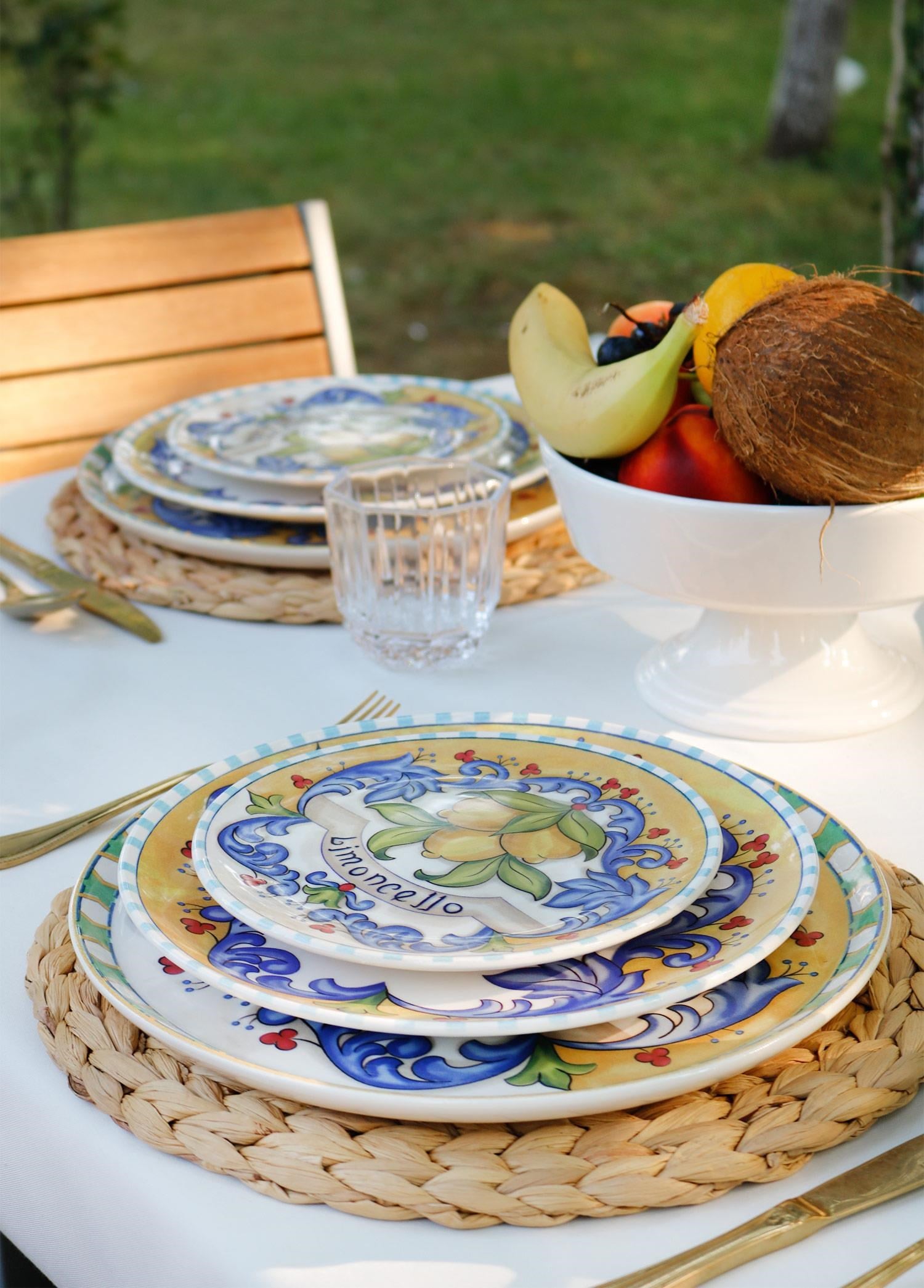 The Mia Limoncello Pasta Tabağı 6lı Set 19 cm