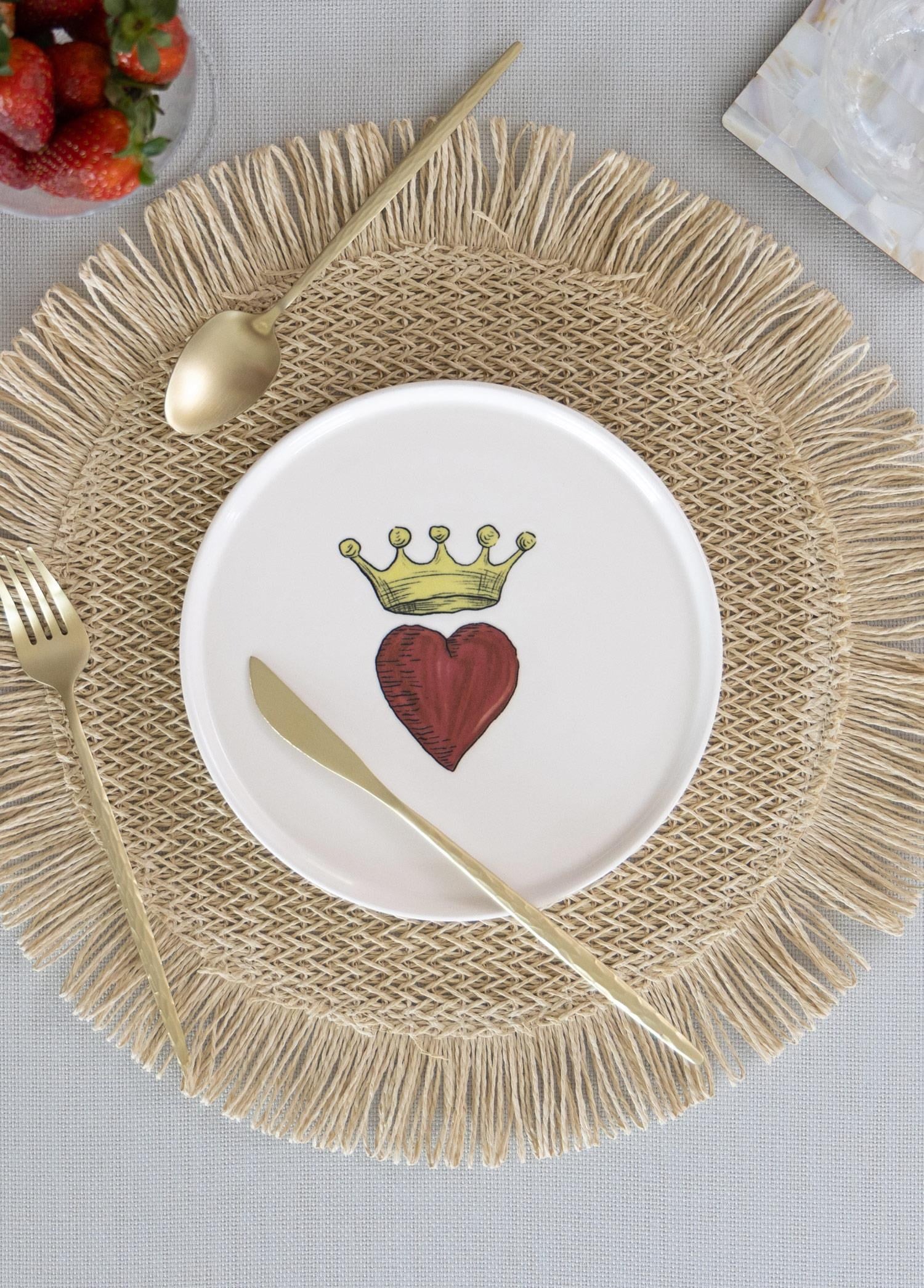 The Mia Luv Pasta Tabağı 6lı Set 19 cm