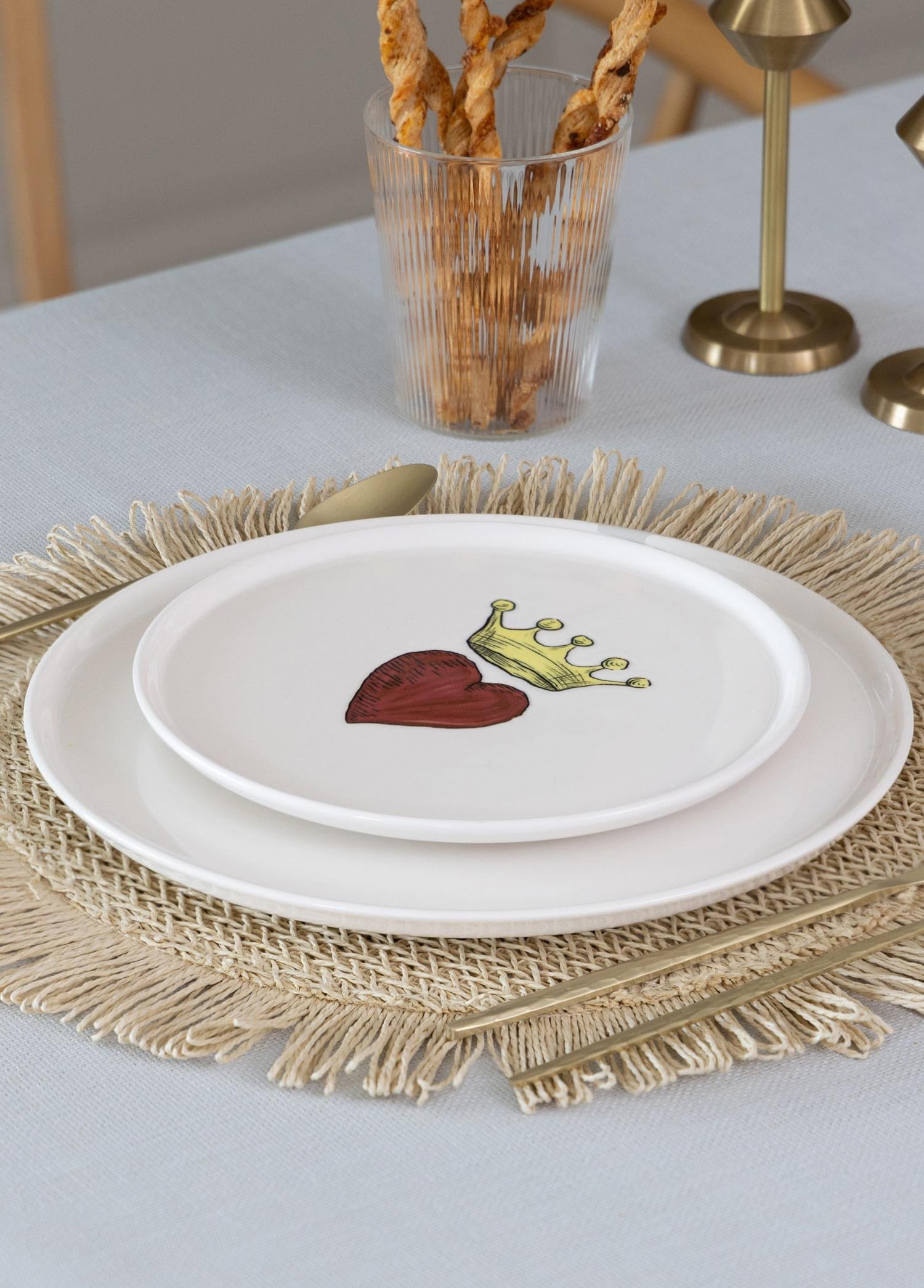 The Mia Luv Pasta Tabağı 6lı Set 19 cm