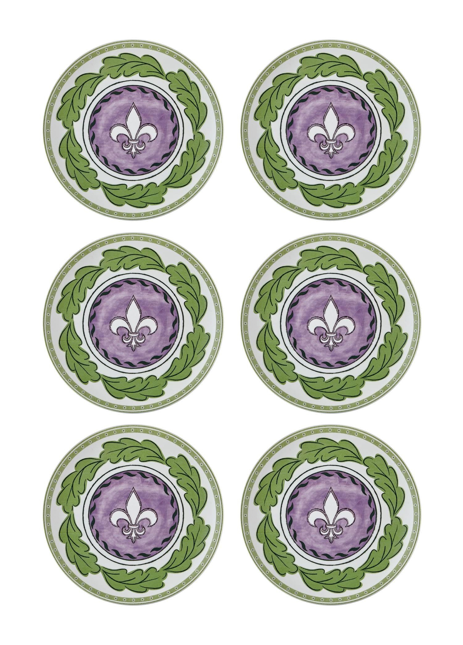 The Mia Provence Lavanta Pasta Tabağı 6lı Set 19 cm PRC001
