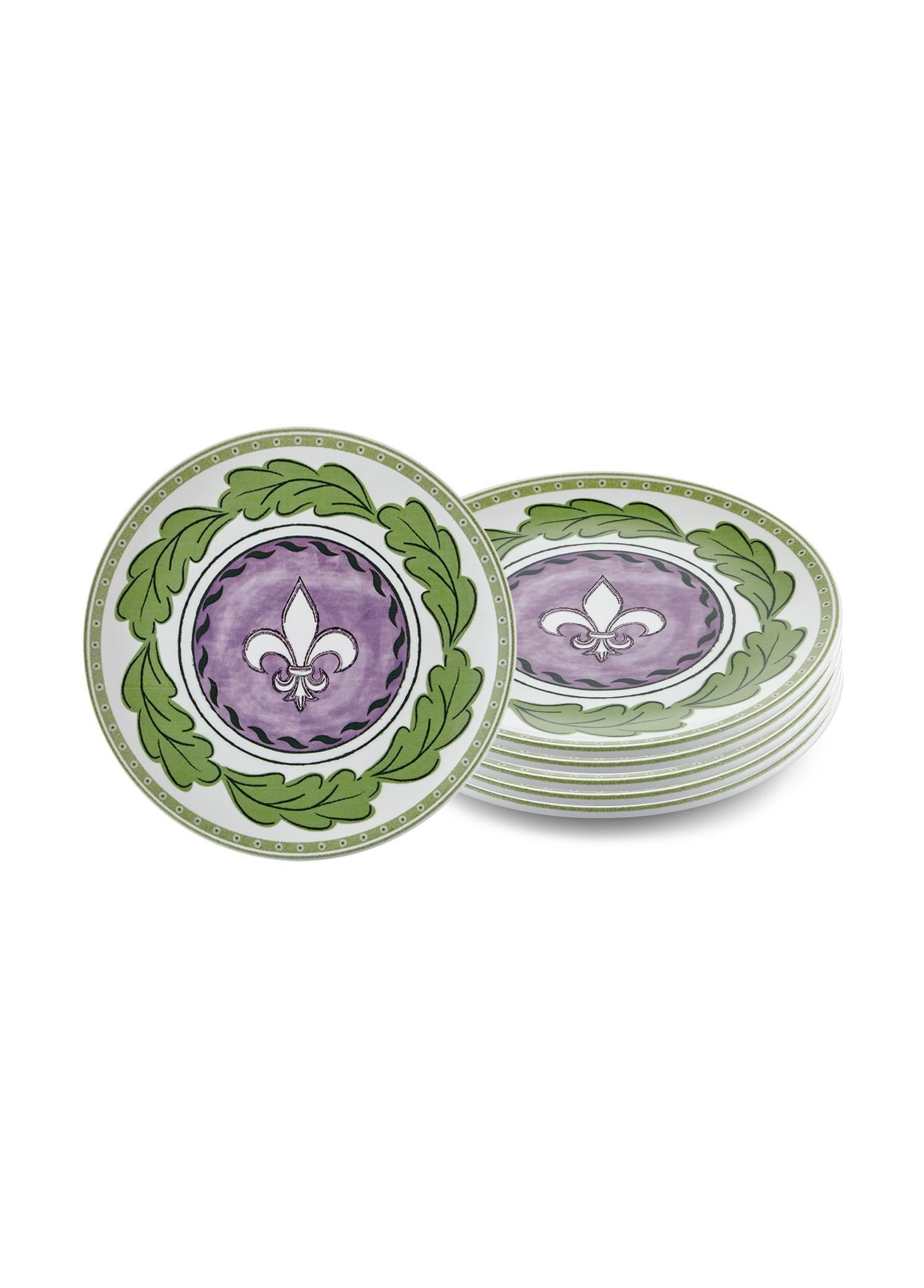 The Mia Provence Lavanta Pasta Tabağı 6lı Set 19 cm PRC001