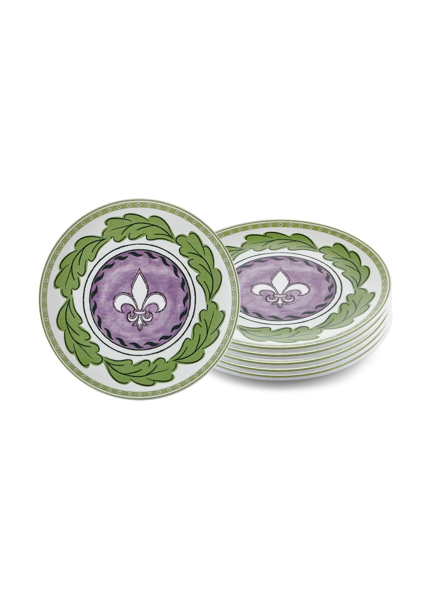 The Mia Provence Lavanta Pasta Tabağı 6lı Set 19 cm PRC001