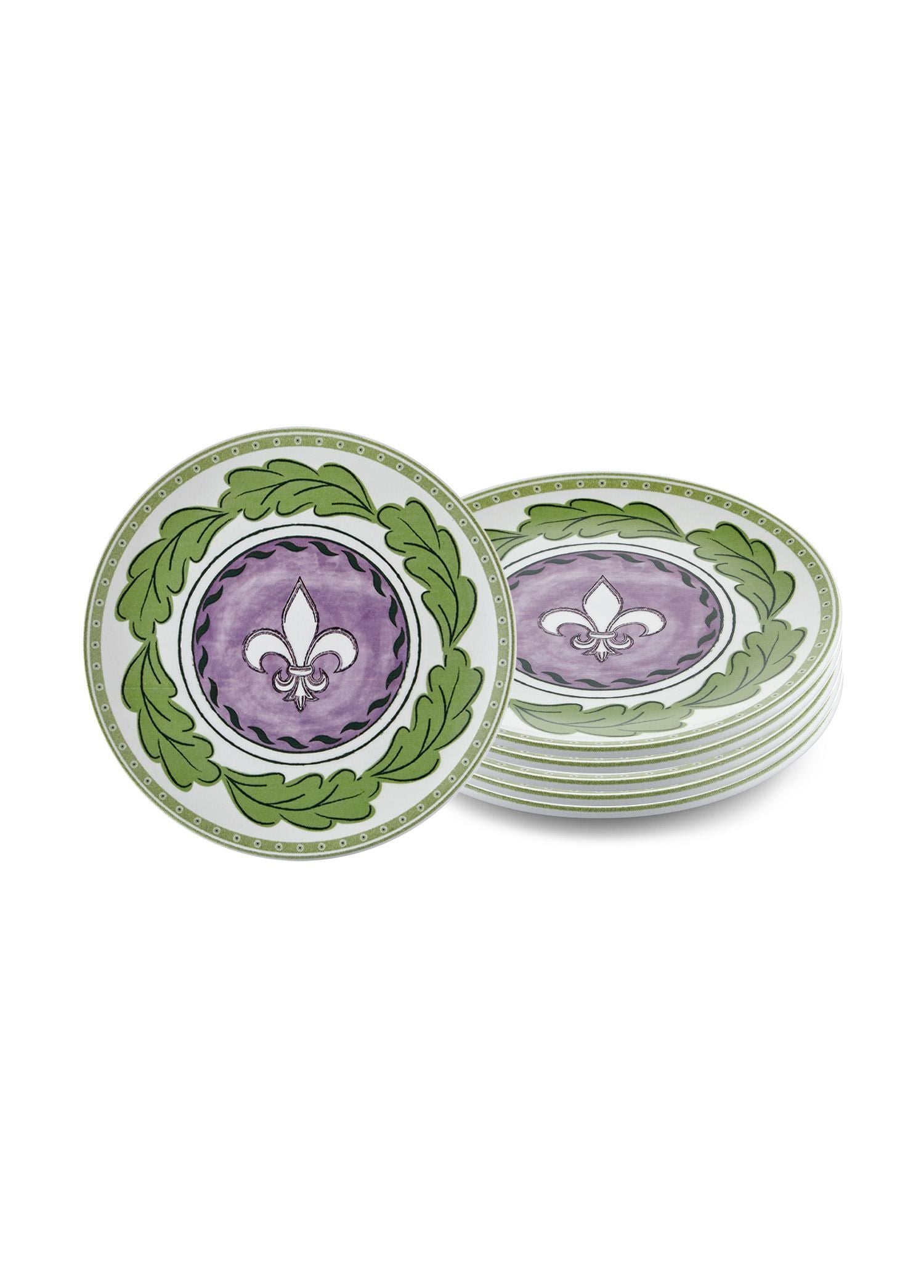 The Mia Provence Lavanta Pasta Tabağı 6lı Set 19 cm PRC001