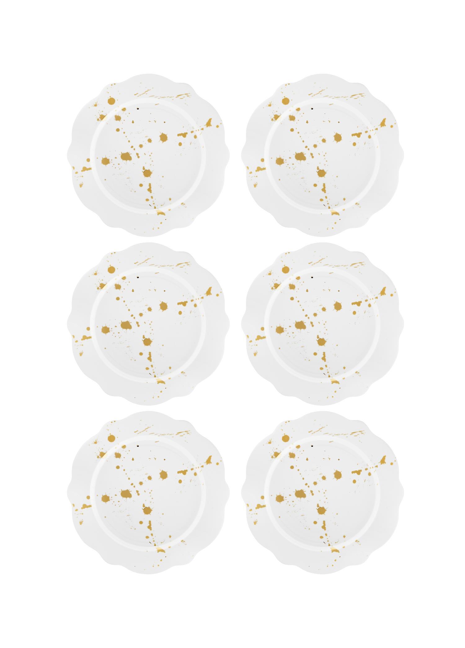 The Mia Splash Pasta Tabağı 6 Parça 21 Cm