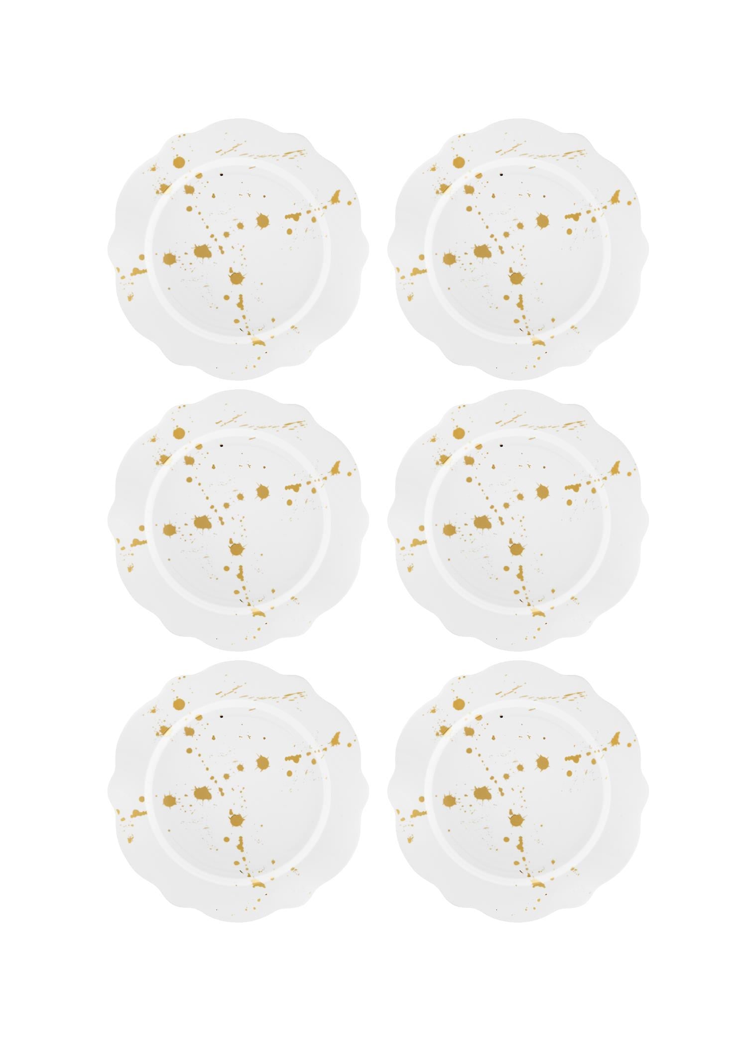 The Mia Splash Pasta Tabağı 6 Parça 21 Cm