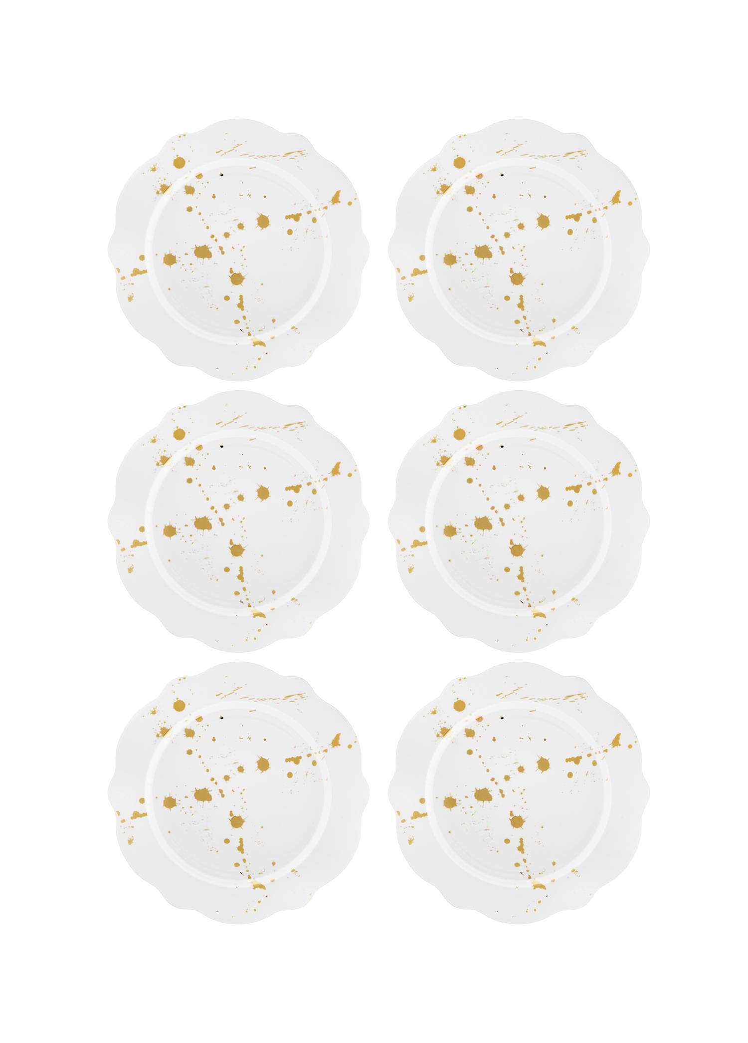 The Mia Splash Pasta Tabağı 6 Parça 21 Cm