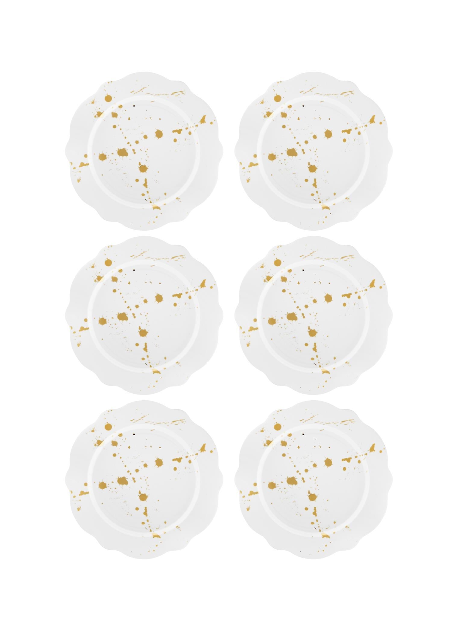 The Mia Splash Pasta Tabağı 6 Parça 21 Cm