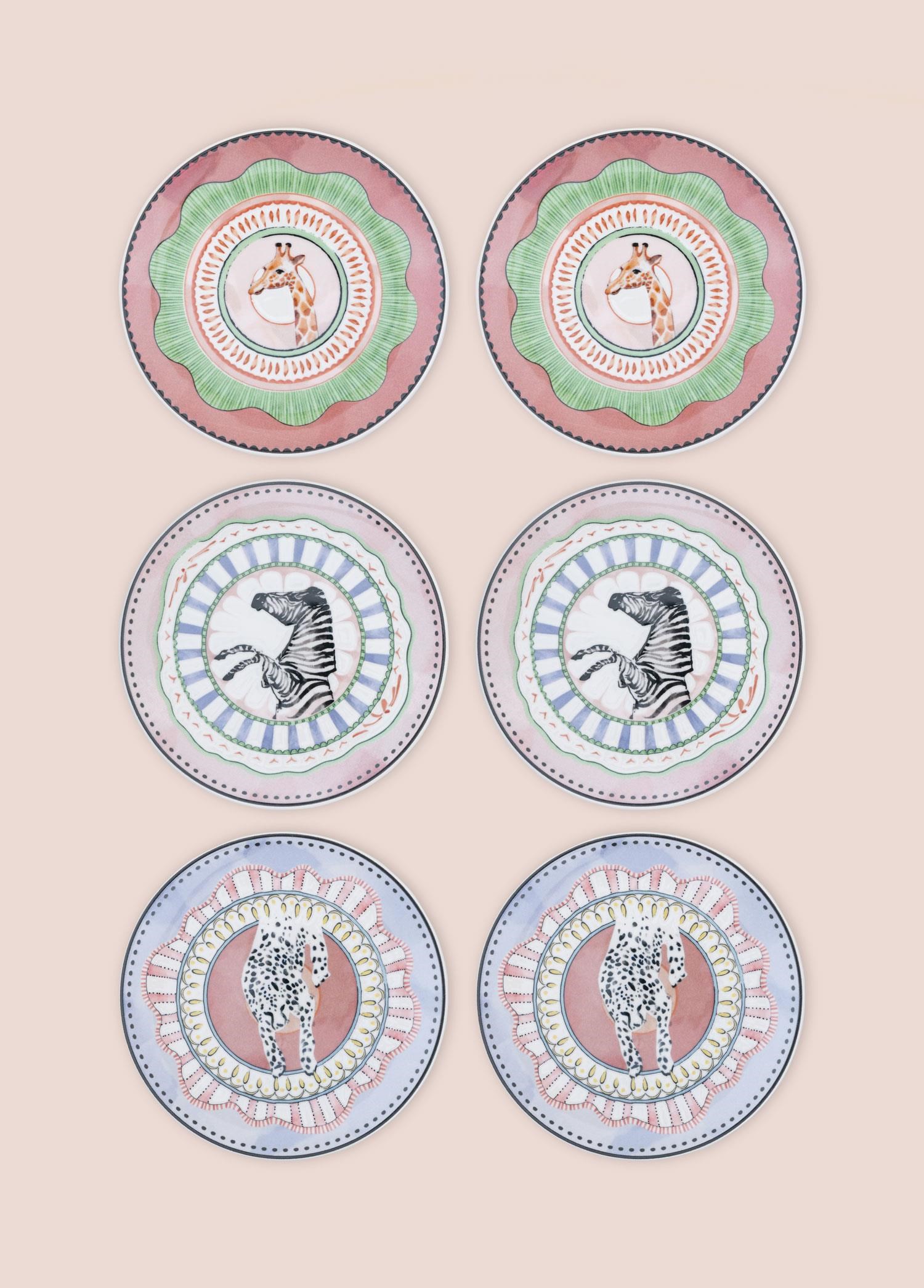 The Mia Spring Pasta Tabağı 6lı Set 19 cm SPR0001