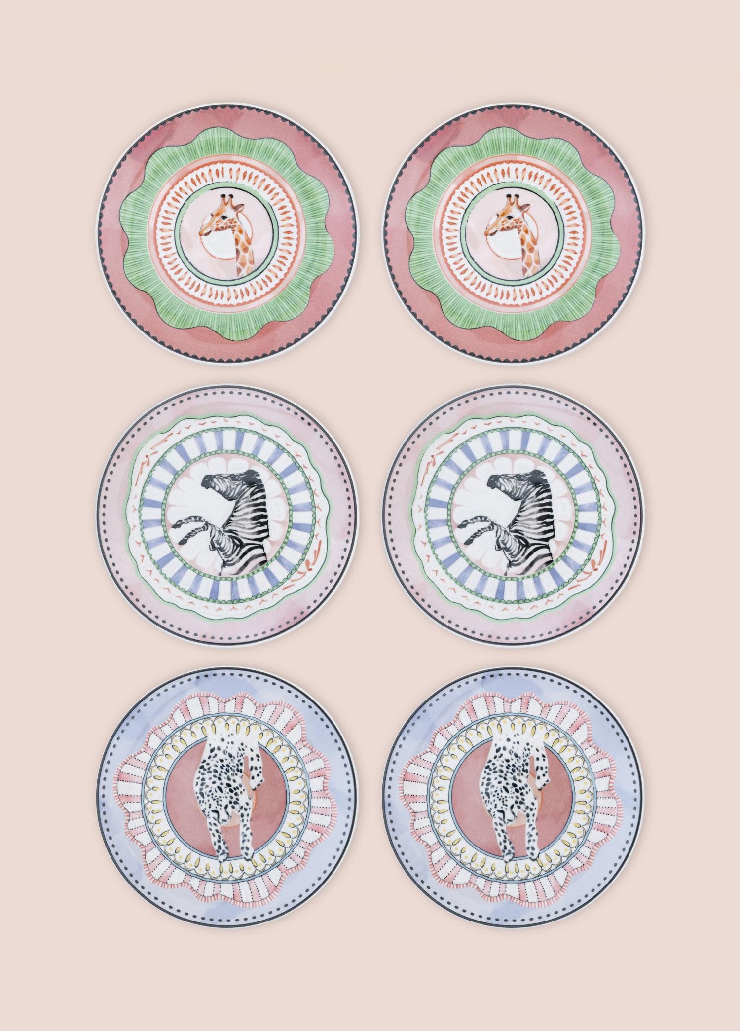 The Mia Spring Pasta Tabağı 6lı Set 19 cm SPR0001