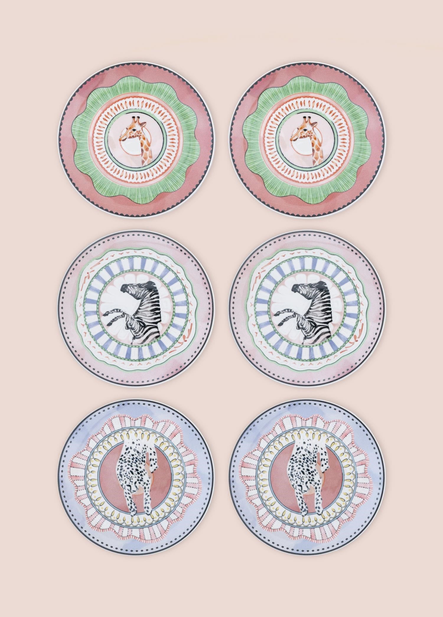 The Mia Spring Pasta Tabağı 6lı Set 19 cm SPR0001