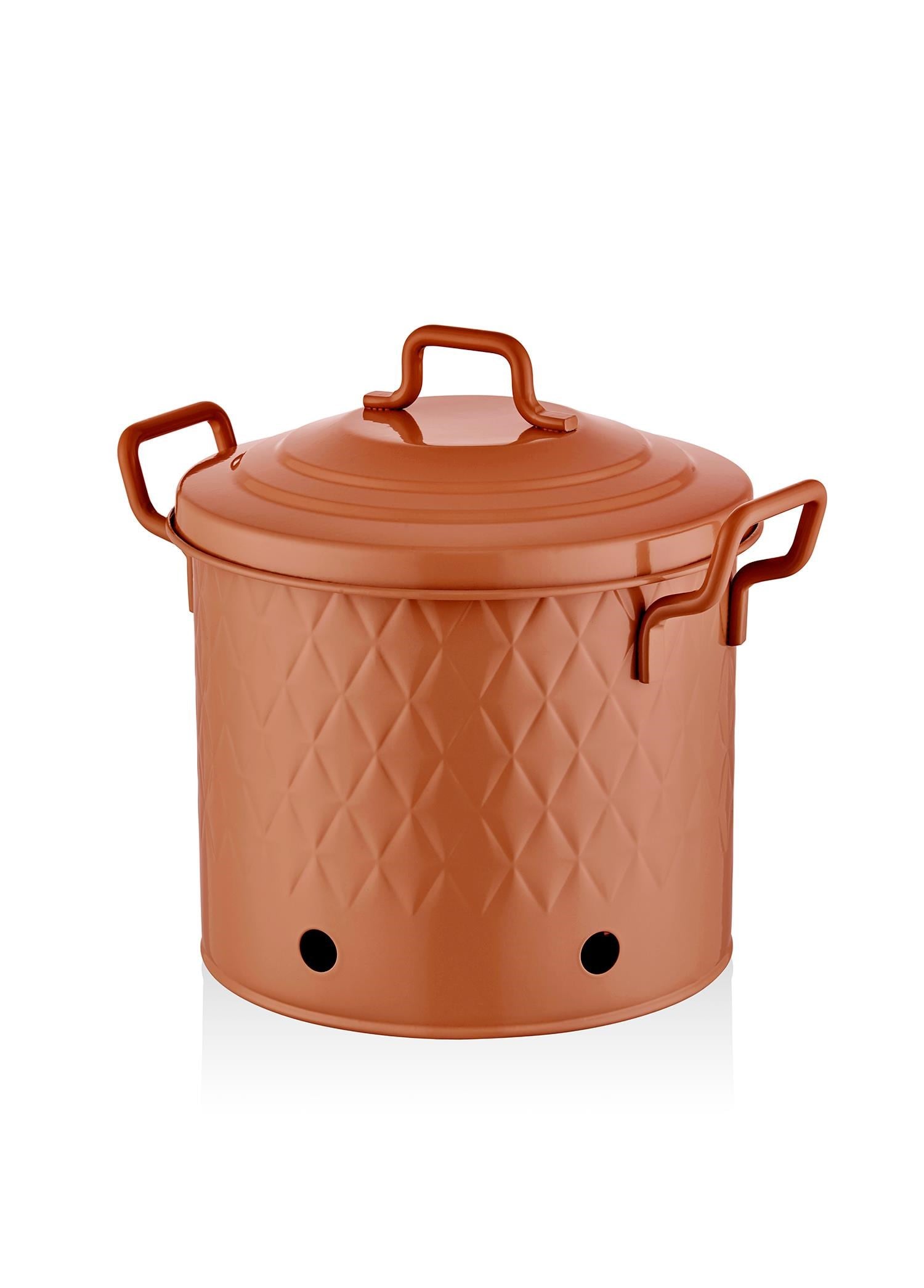 The Mia Prizma Patates Soğan Kabı Terracota 30x30x30 cm