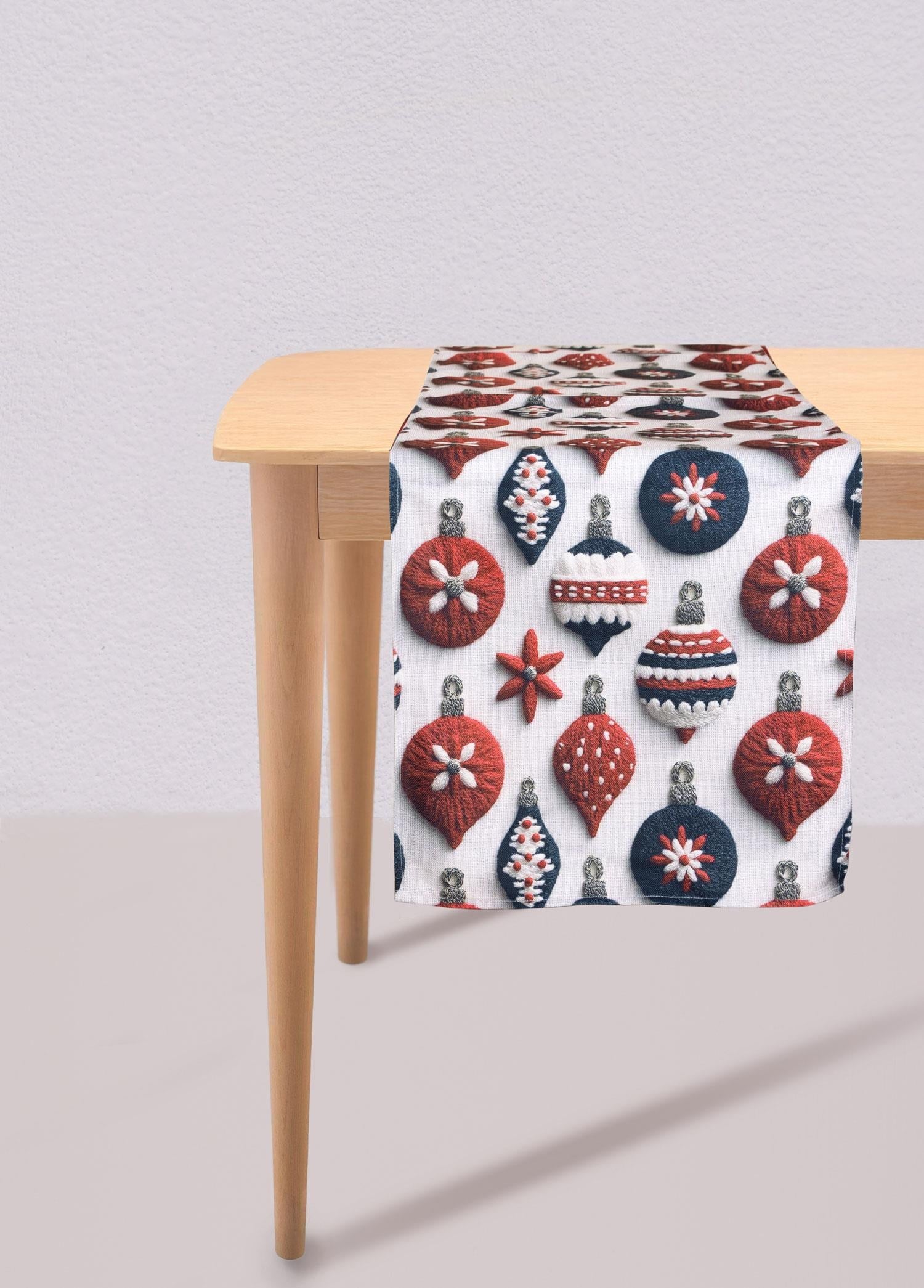 The Mia Modern Figür Desenli Runner 45x140 Cm Beyaz