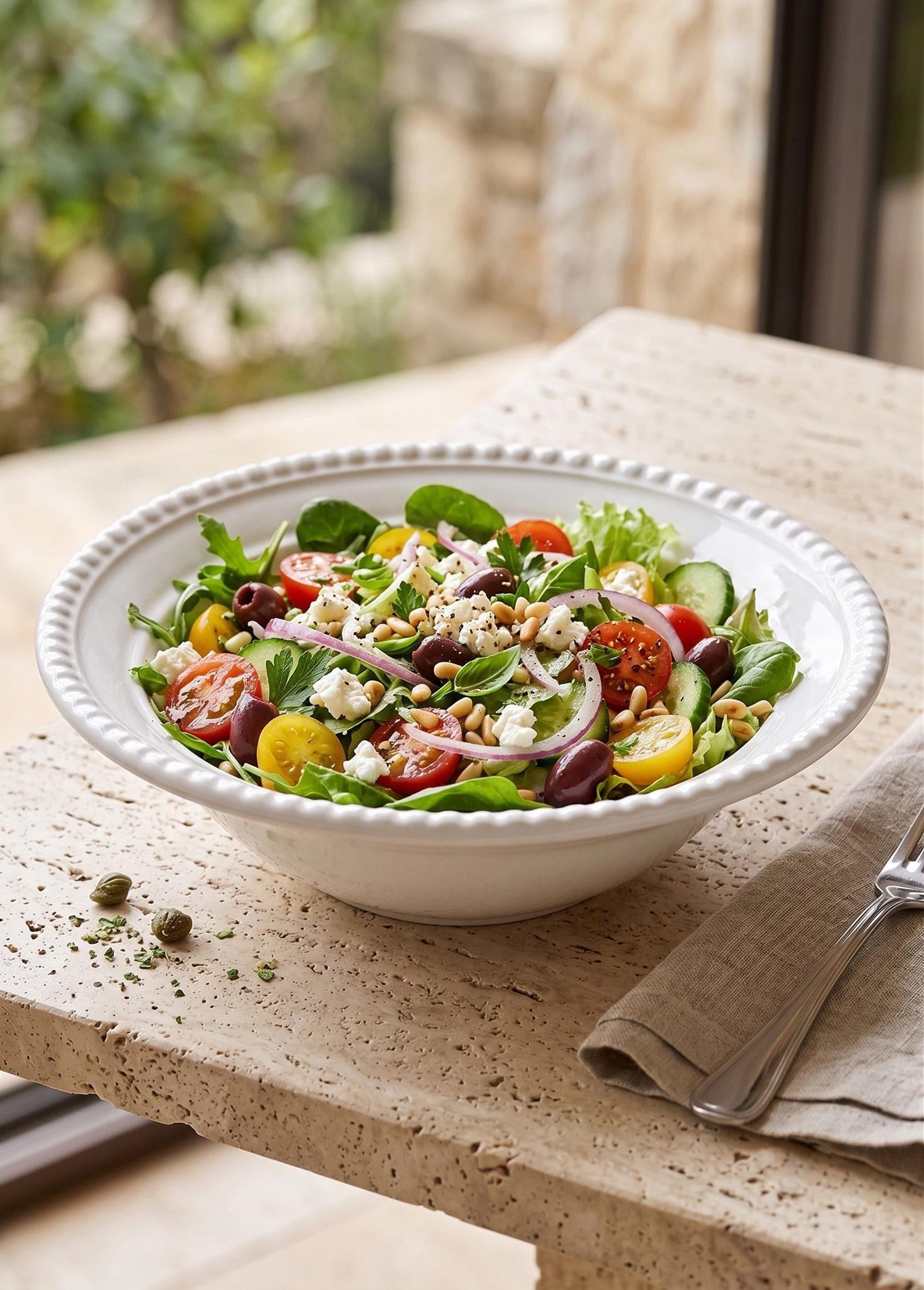 The Mia Grande Salata Kasesi Beyaz 22 cm
