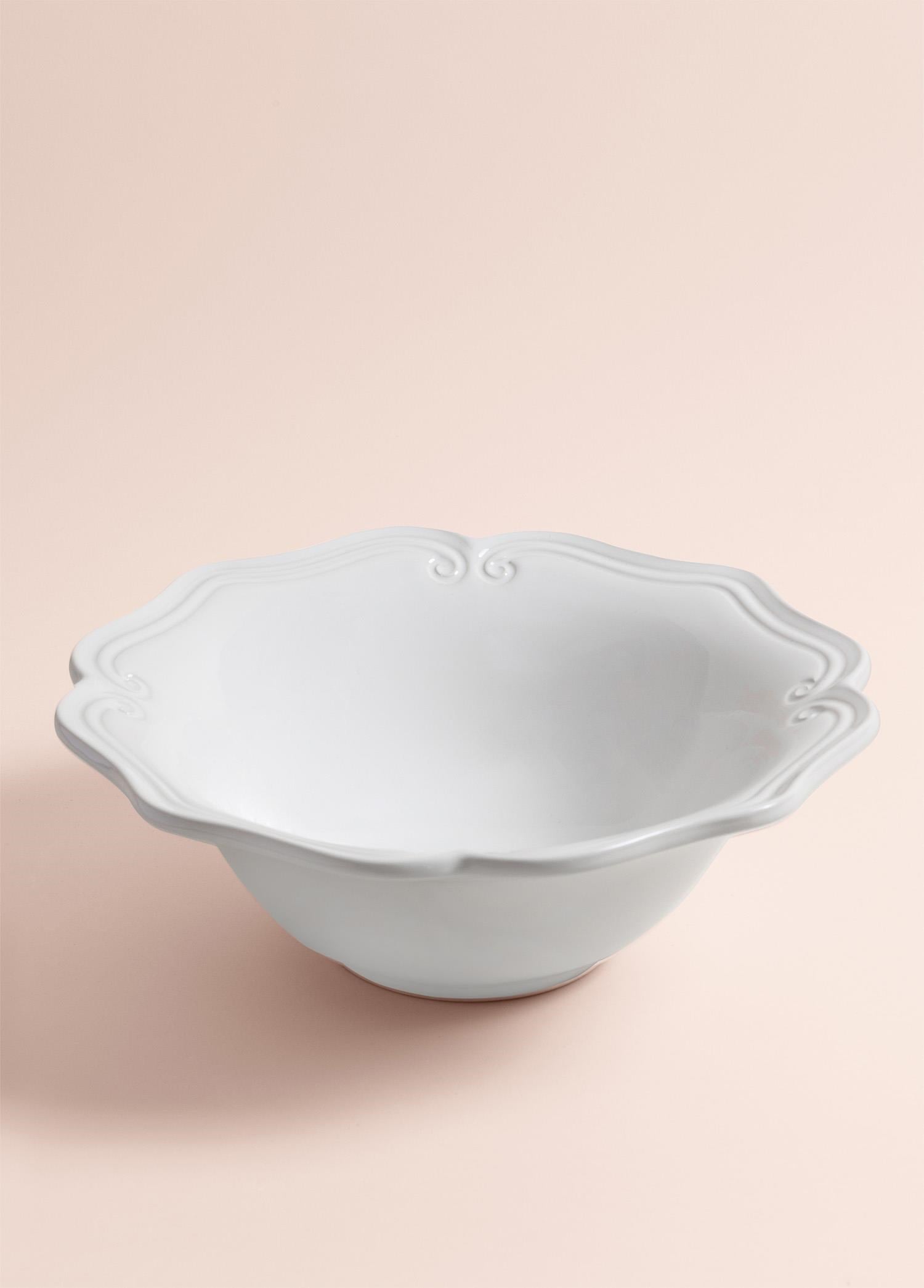 The Mia Grande Salata Kasesi Beyaz 29x10 cm GRD0018