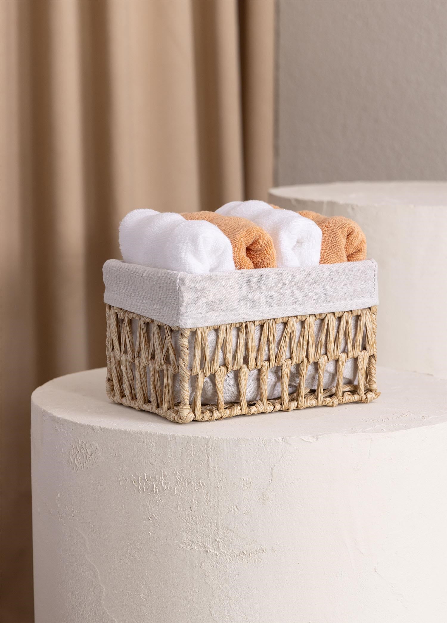 The Mia Cesta Hasır Organizer Sepet Naturel 22x14x13 cm