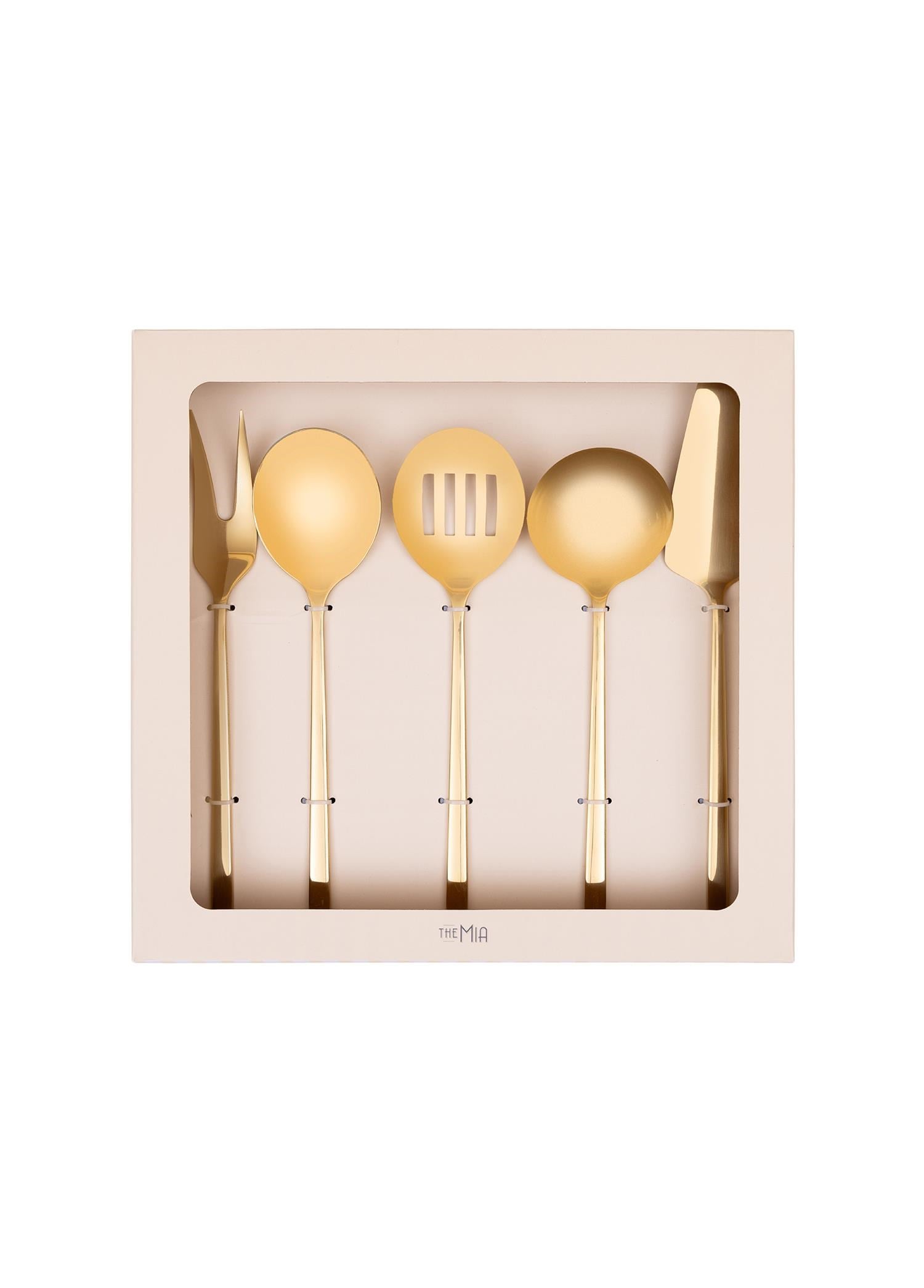 The Mia Giallo Servis Seti Gold 5 Parça