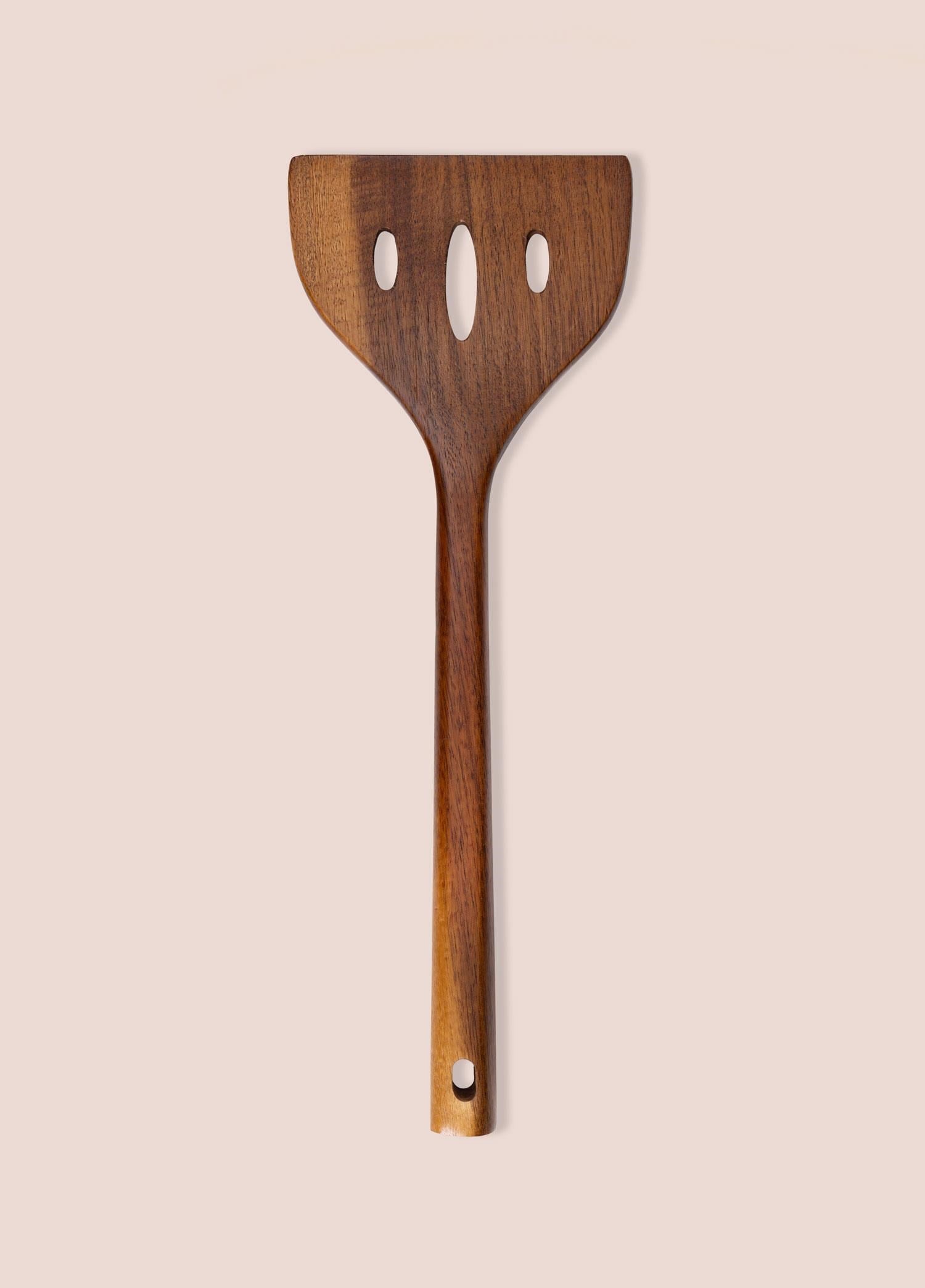 The Mia Natura Akasya Delikli Spatula 34x10 cm