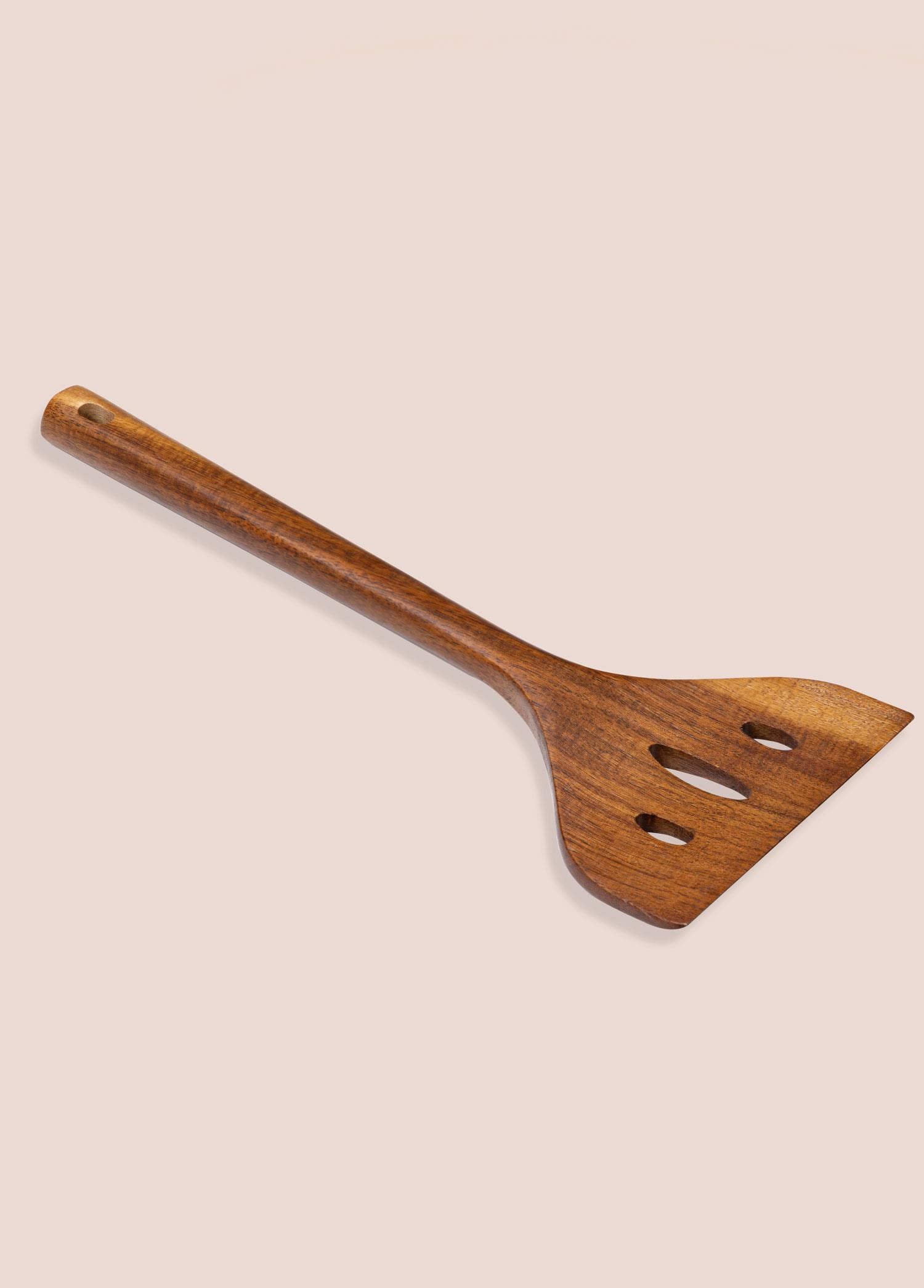 The Mia Natura Akasya Delikli Spatula 34x10 cm