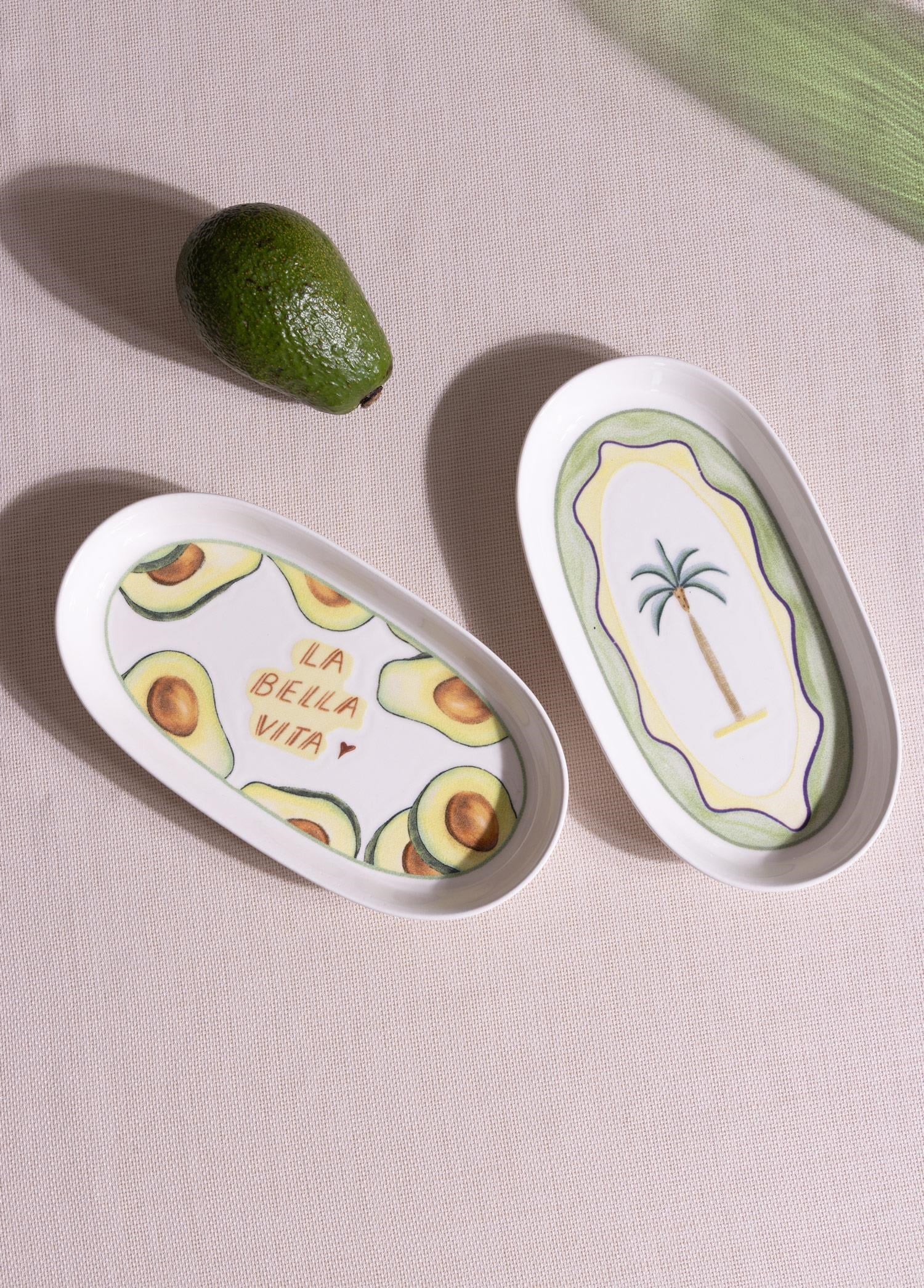 The Mia Italian Summer Oval Servis Tabağı 2li 23 cm