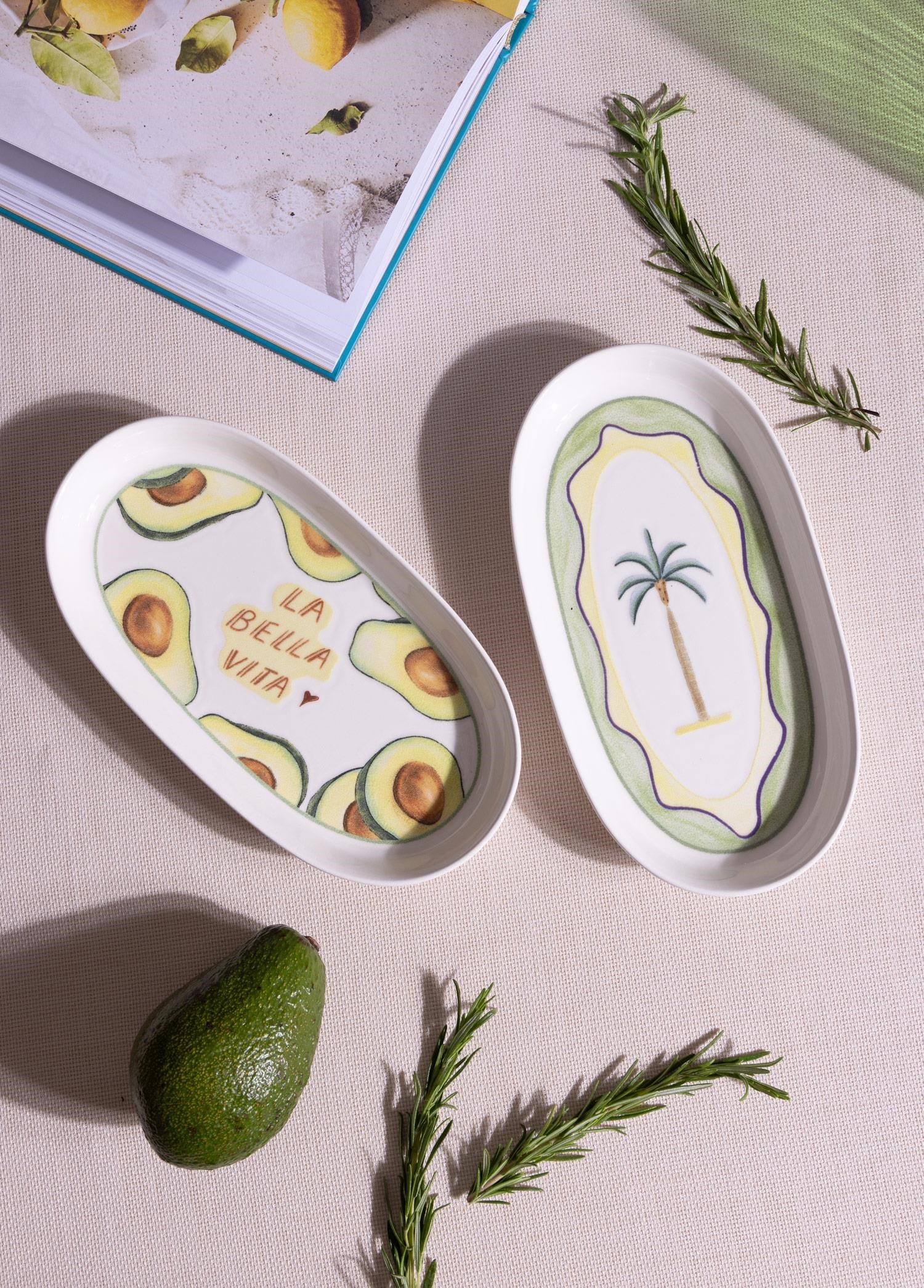 The Mia Italian Summer Oval Servis Tabağı 2li 23 cm