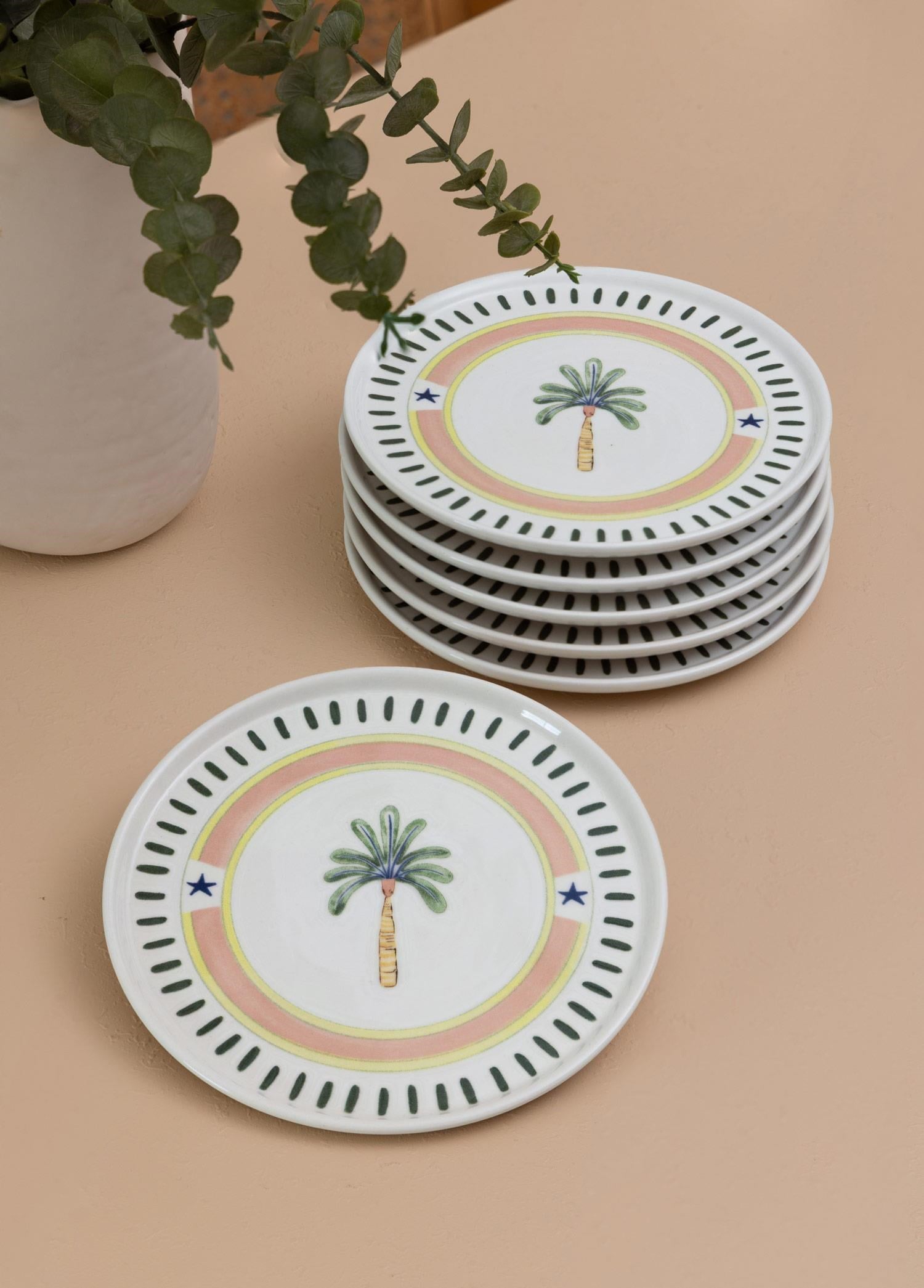 The Mia Italian Summer Servis Tabağı 6lı Set 26 cm