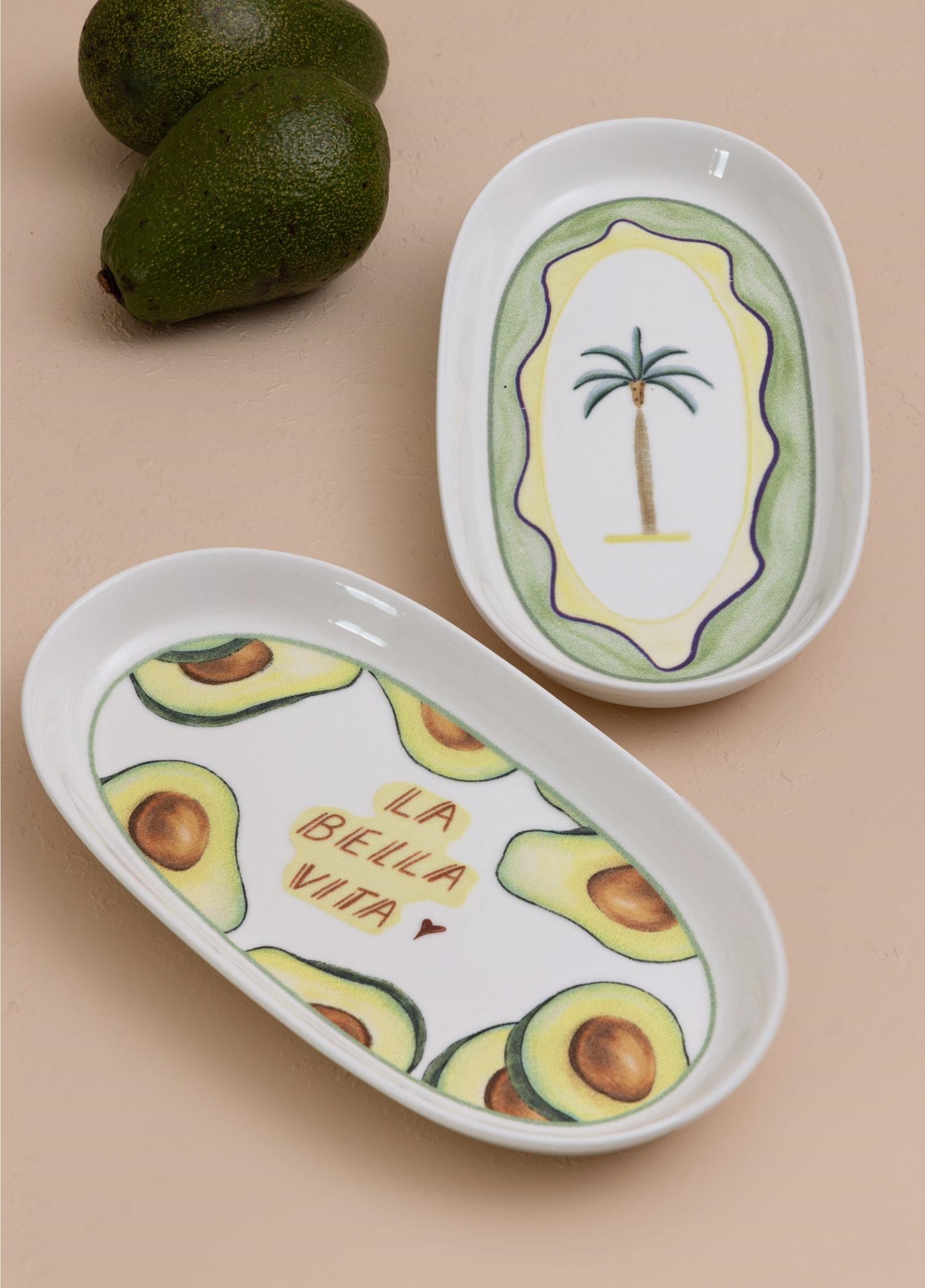 The Mia Italian Summer Oval Servis Tabağı 2li 23 cm